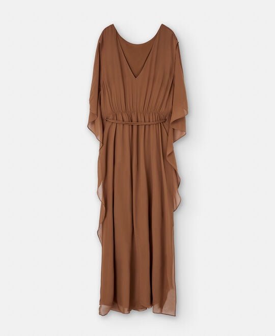 Brown Boat Neckline Cocktail Dress – Love Persimmon