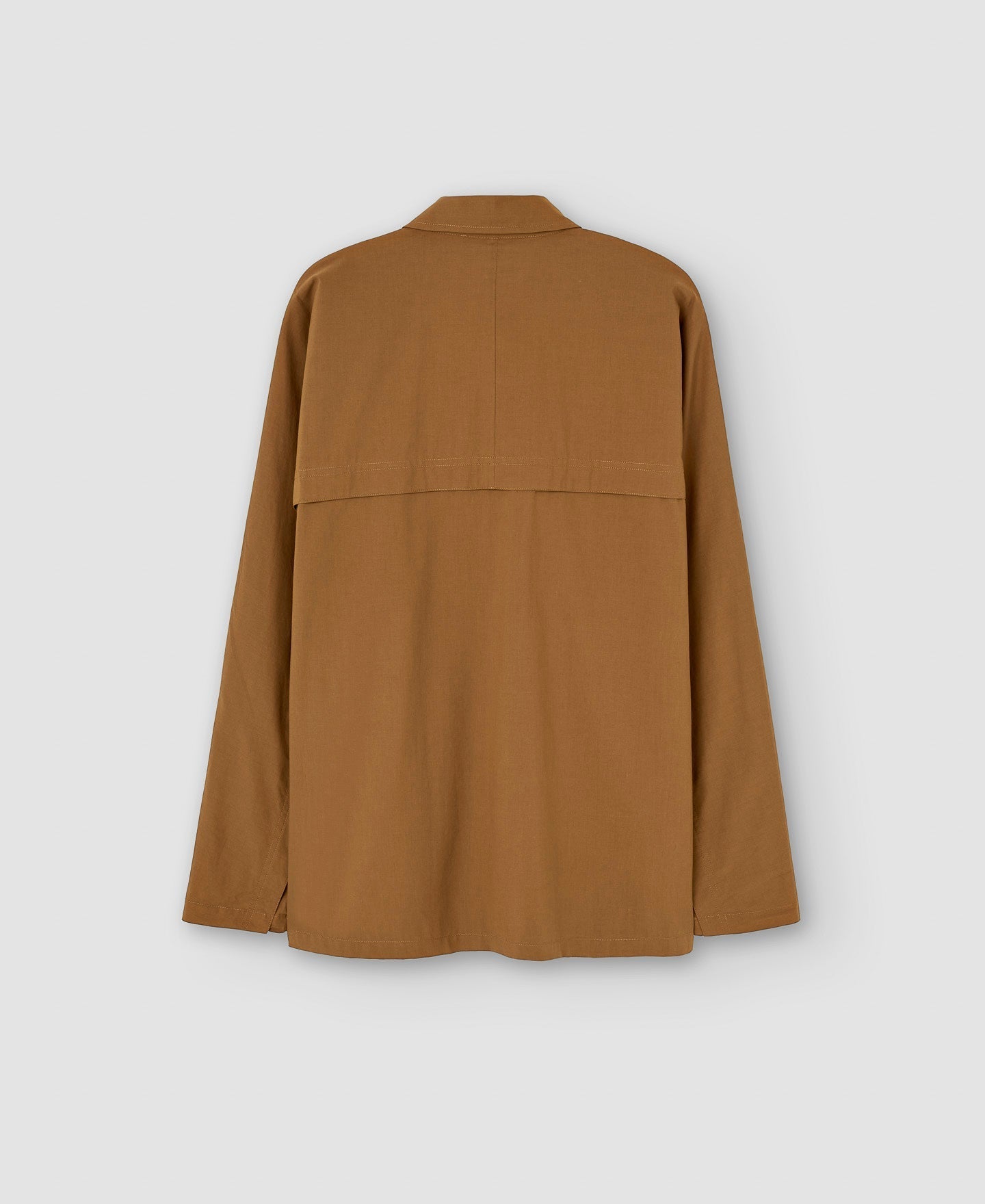Women Shirt | Brown Cotton Japanese Sleeve Shirt by Spanish designer Adolfo Dominguez