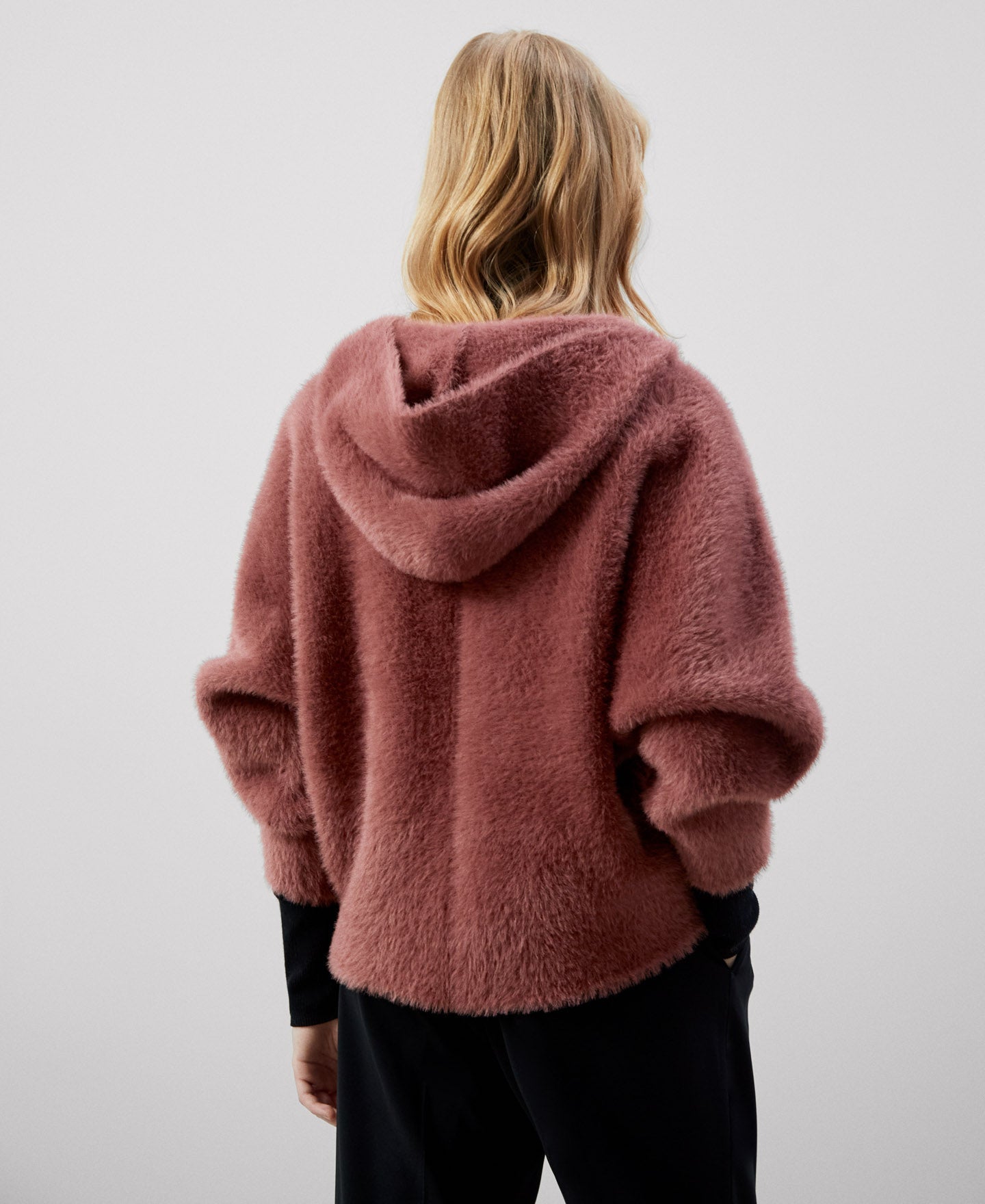 Women Knit Jacket | Brown Jacket by Spanish designer Adolfo Dominguez