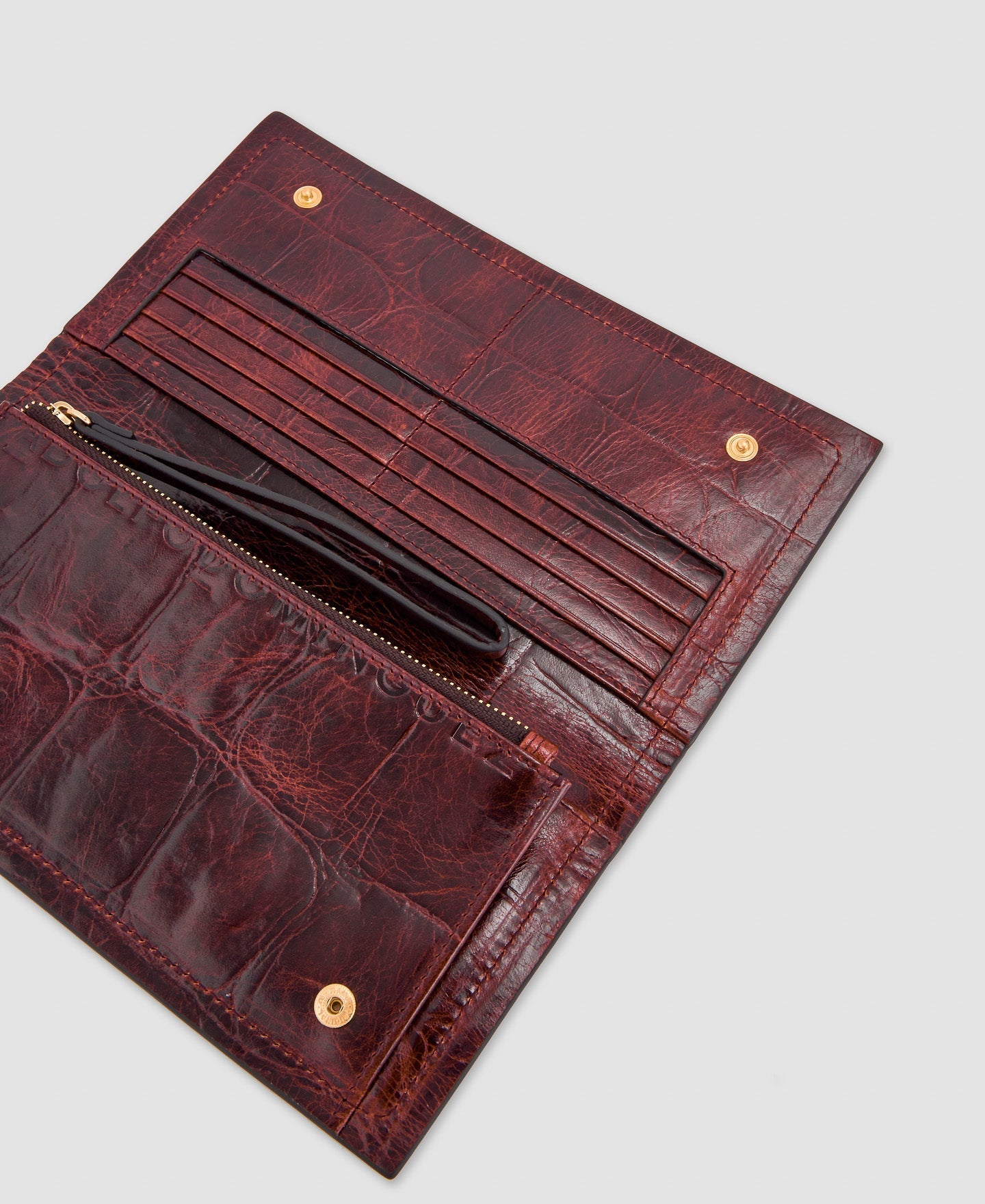 Women Wallet | Brown Large Wallet In Coco Leather by Spanish designer Adolfo Dominguez