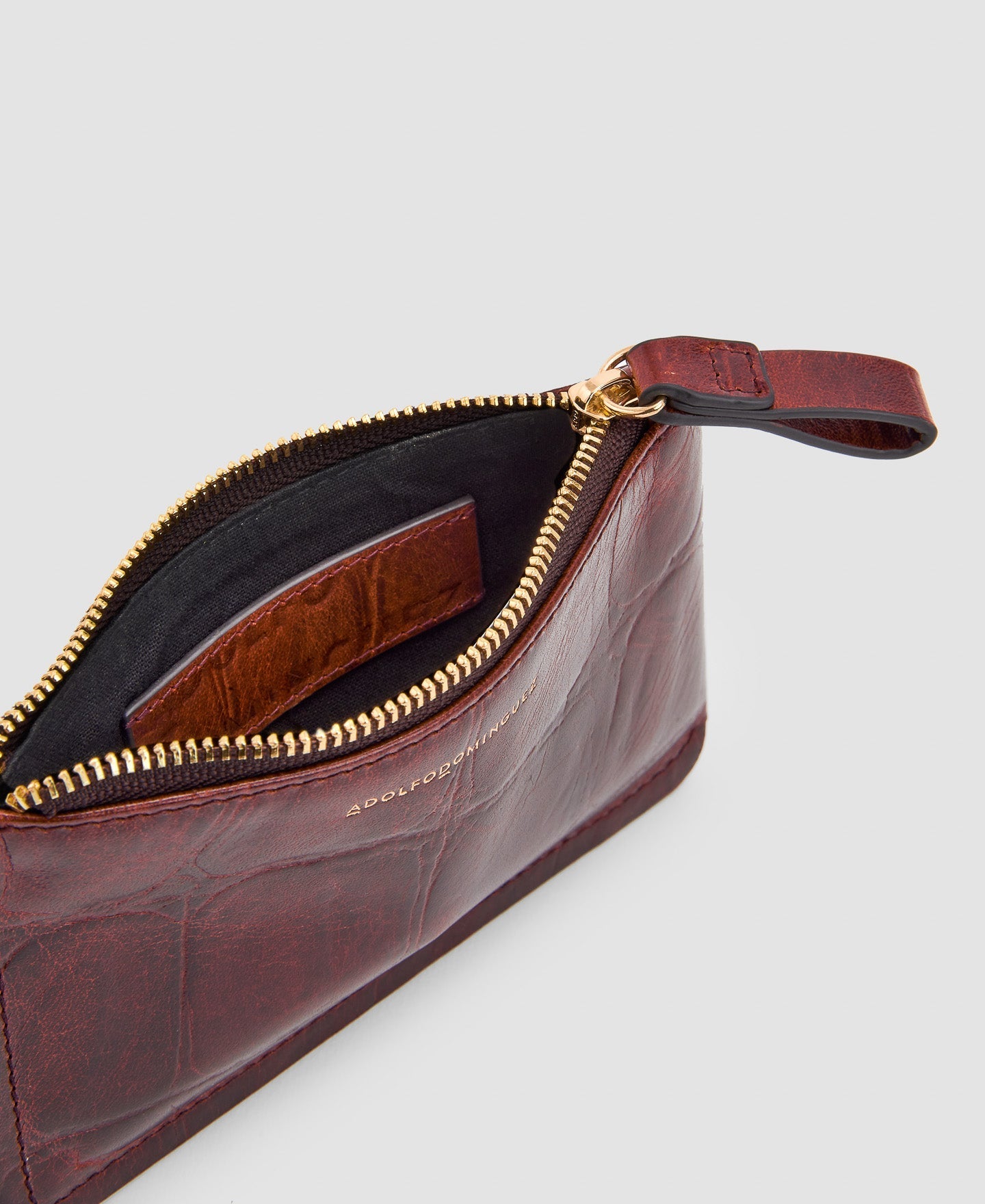 Women Wallet | Brown Medium Wallet In Coco Leather by Spanish designer Adolfo Dominguez