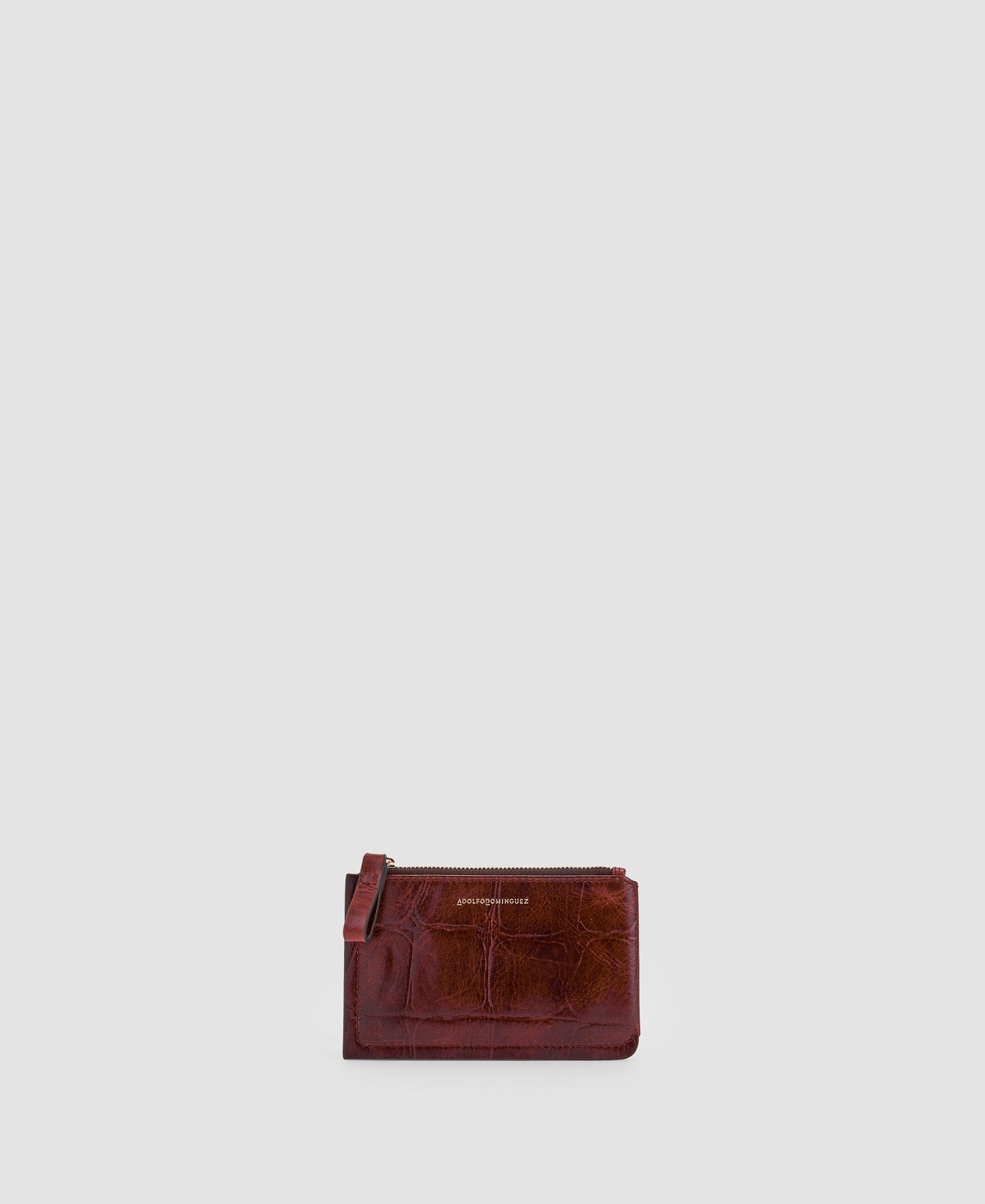 Women Wallet | Brown Medium Wallet In Coco Leather by Spanish designer Adolfo Dominguez