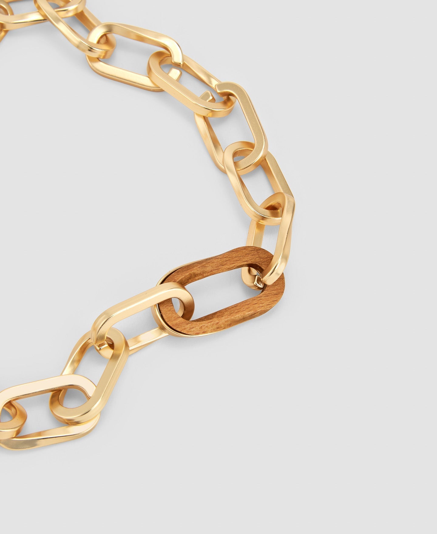 Women Necklace | Brown Signature Link Necklace by Spanish designer Adolfo Dominguez
