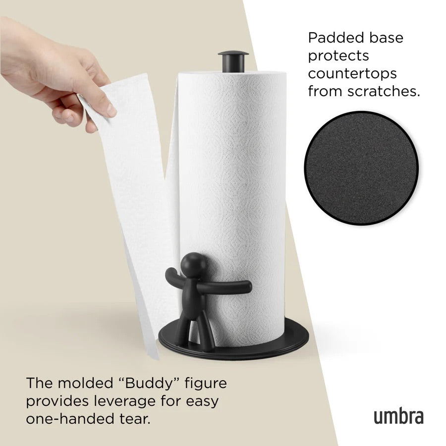 Buddy Paper Towel Holder Black