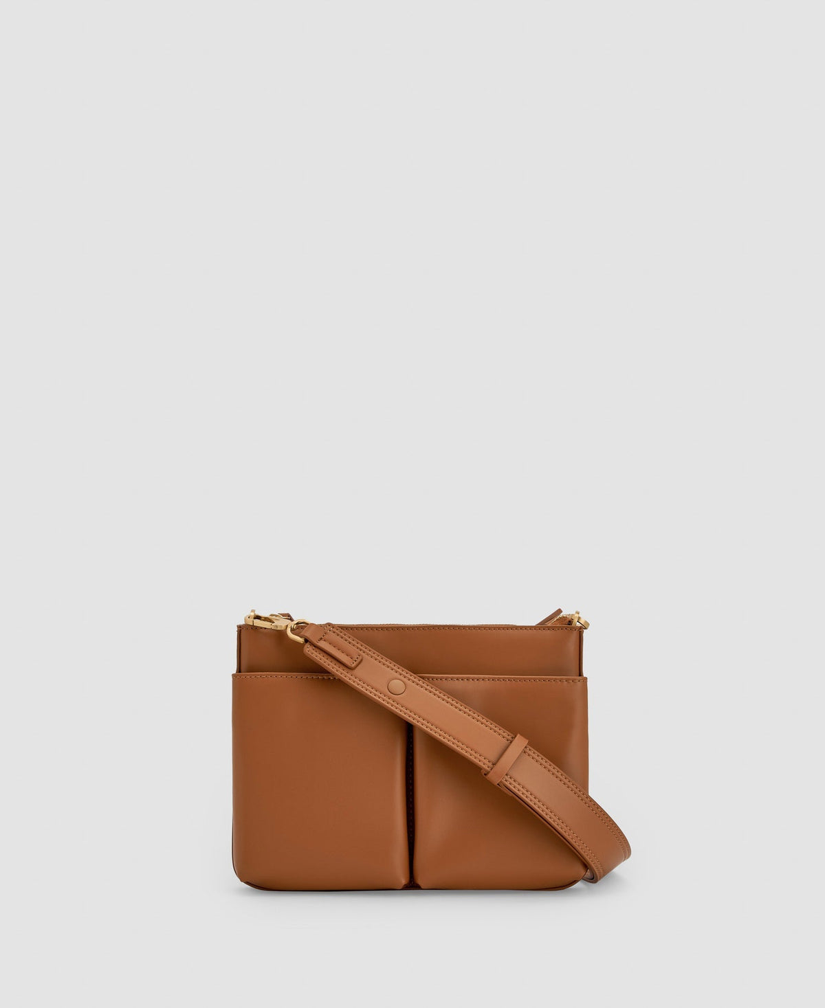 Women Bags | Buff Colour Recycled Materials Shoulder Bag by Spanish designer Adolfo Dominguez