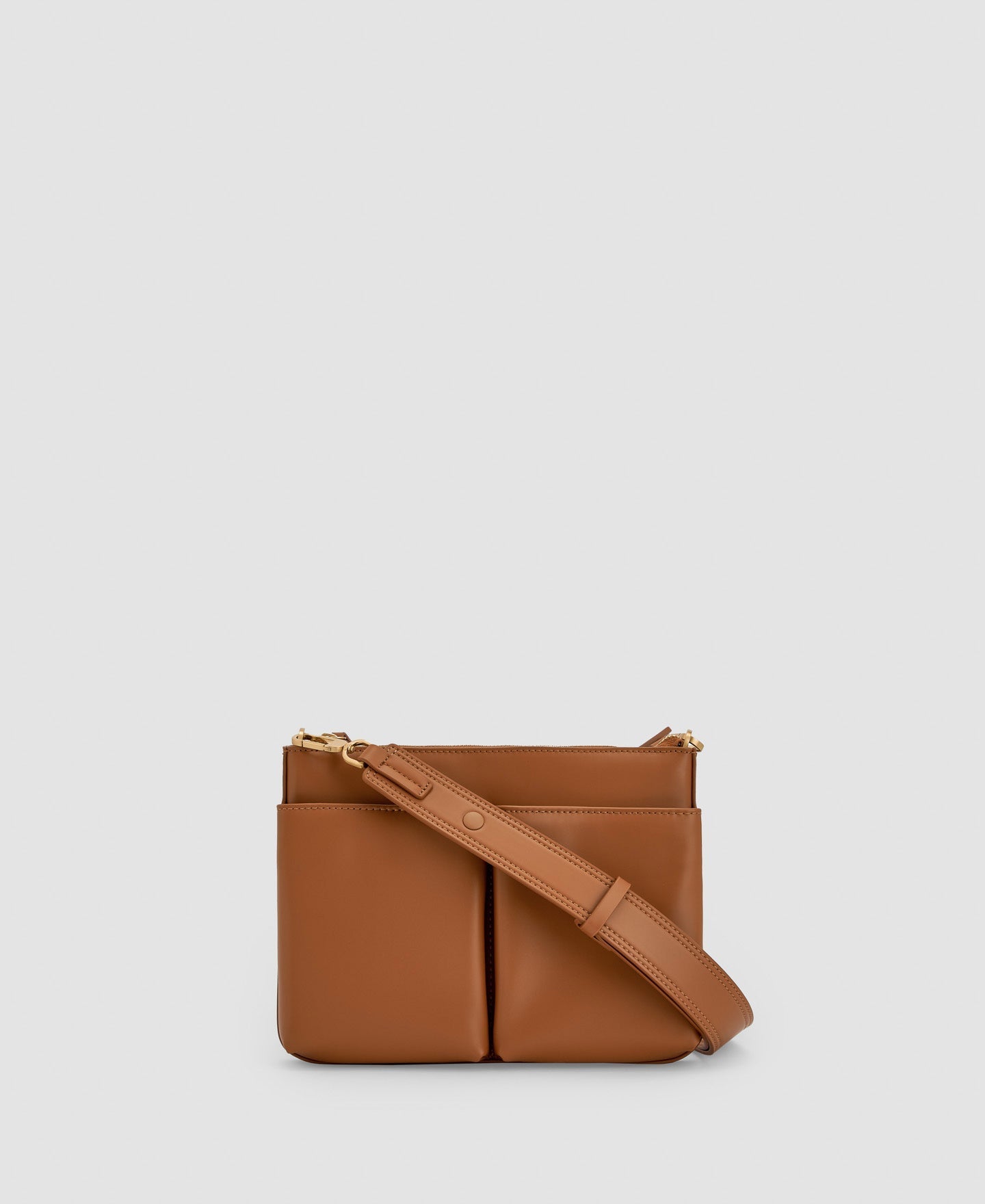 Women Bags | Buff Colour Recycled Materials Shoulder Bag by Spanish designer Adolfo Dominguez
