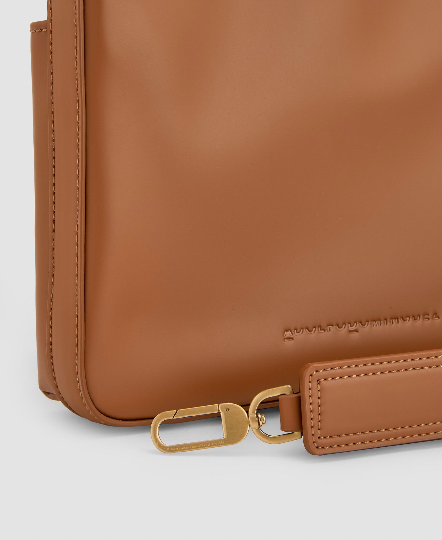 Women Bags | Buff Colour Recycled Materials Shoulder Bag by Spanish designer Adolfo Dominguez