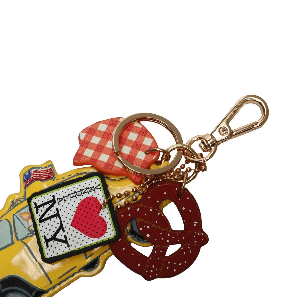 New York City Cats & Corgis Taxi Key Charm