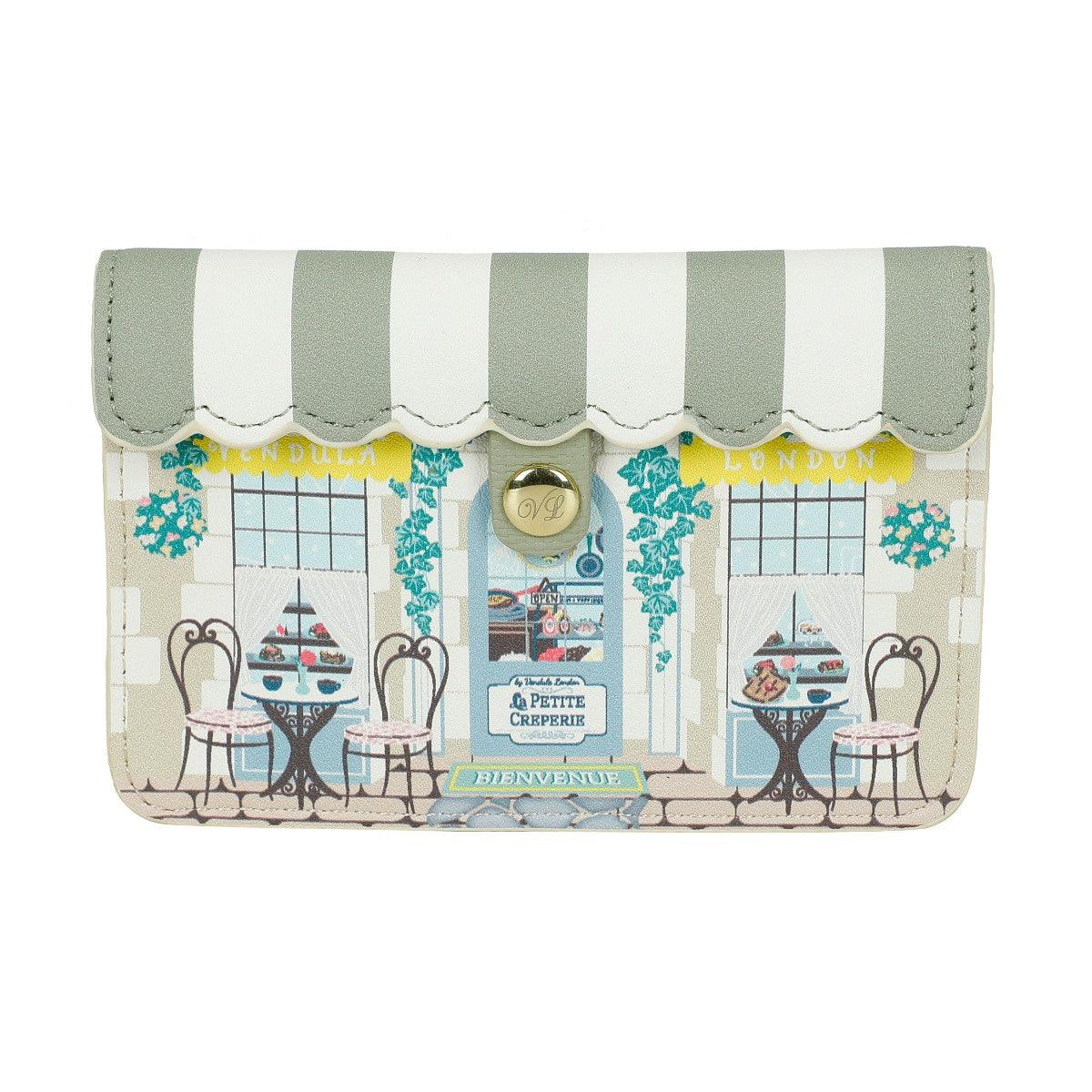 La Petite Creperie Accordian Card Wallet