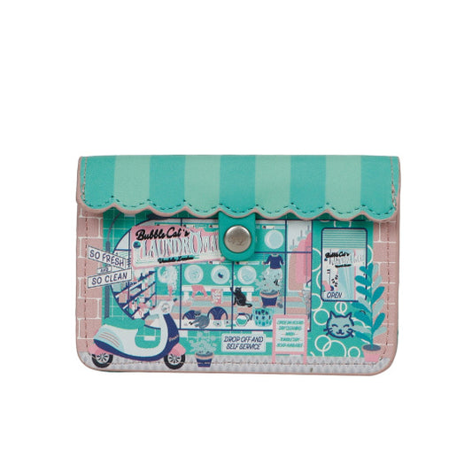Bubble Cats Accordian Card Wallet