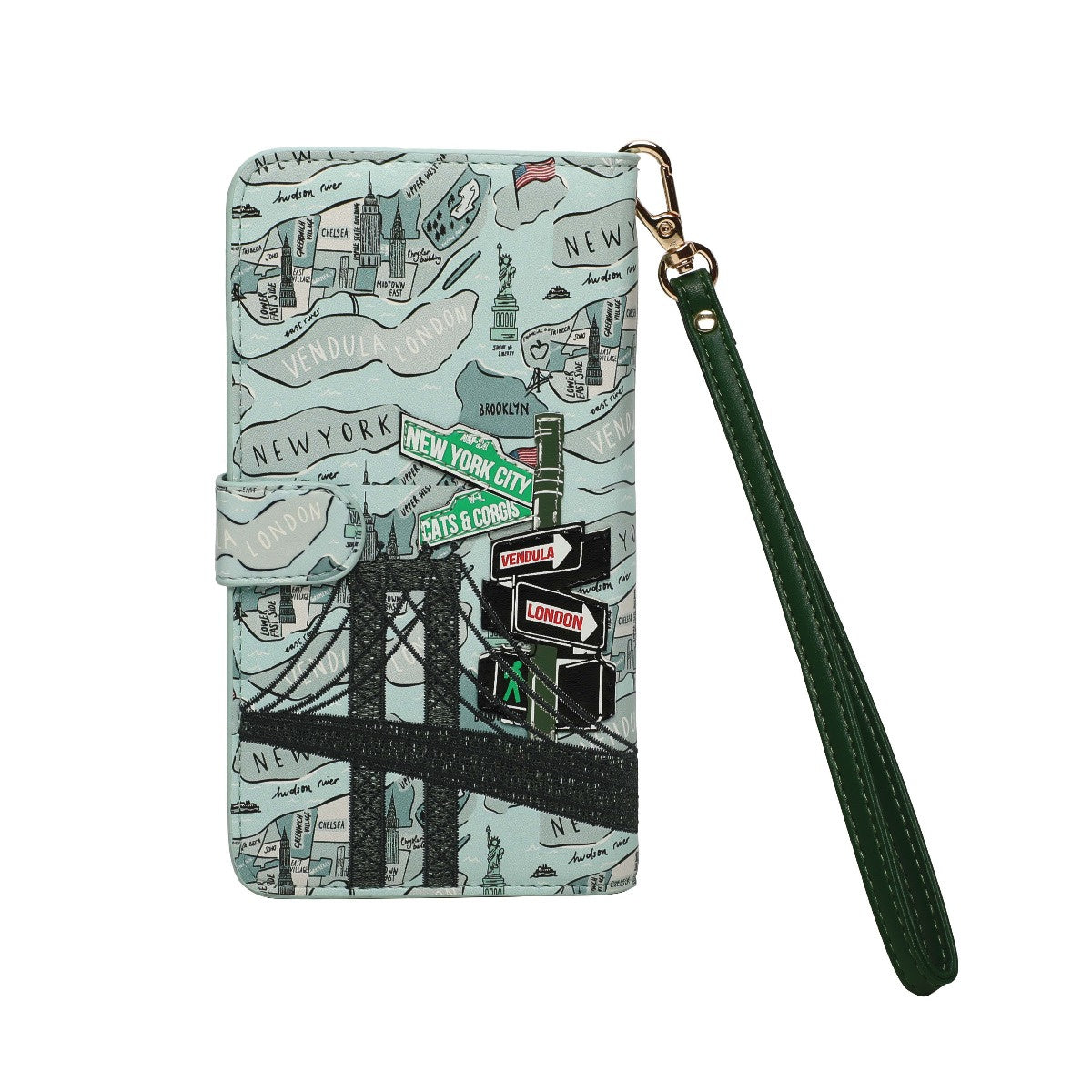 New York City Cats & Corgis Universal Flip Phone Case