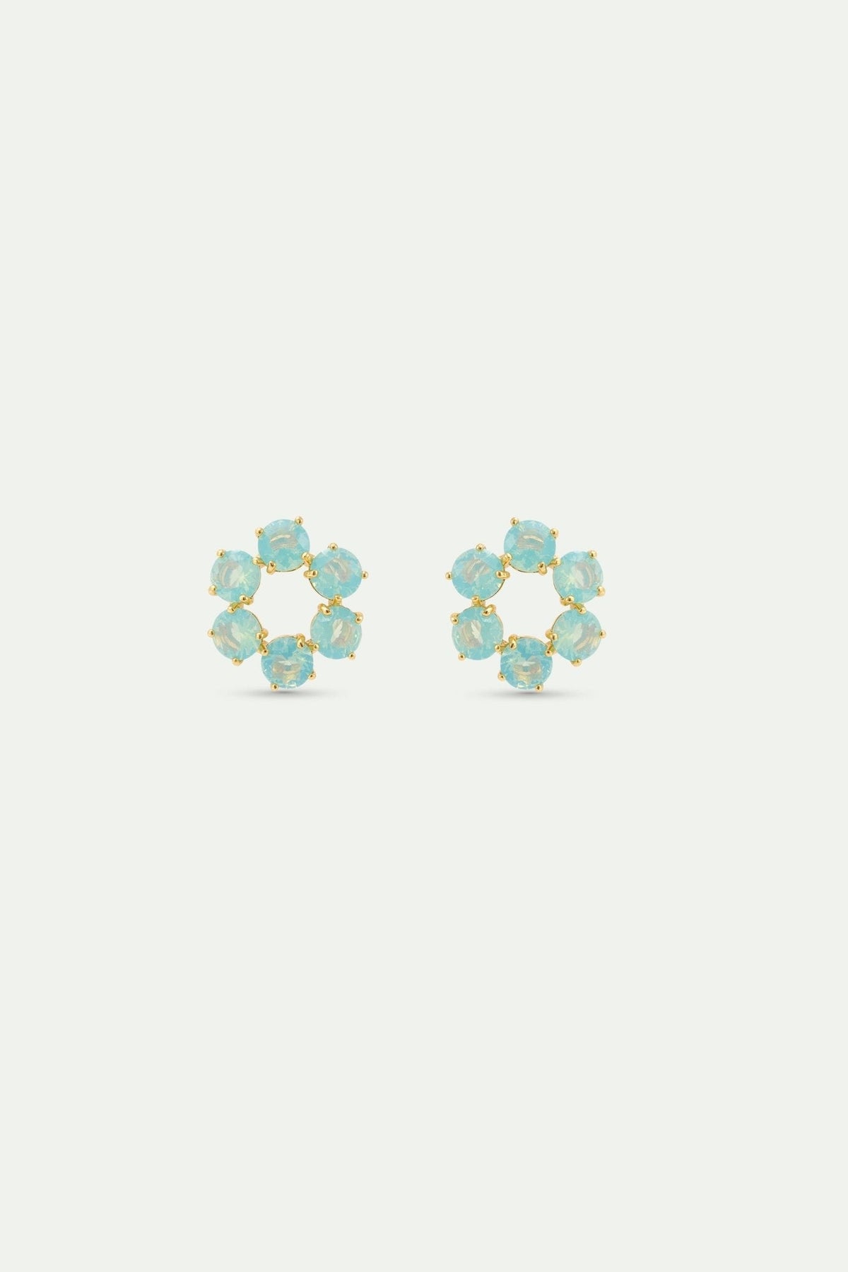 Glacier Blue Six-Stone Earrings | AYLD1422