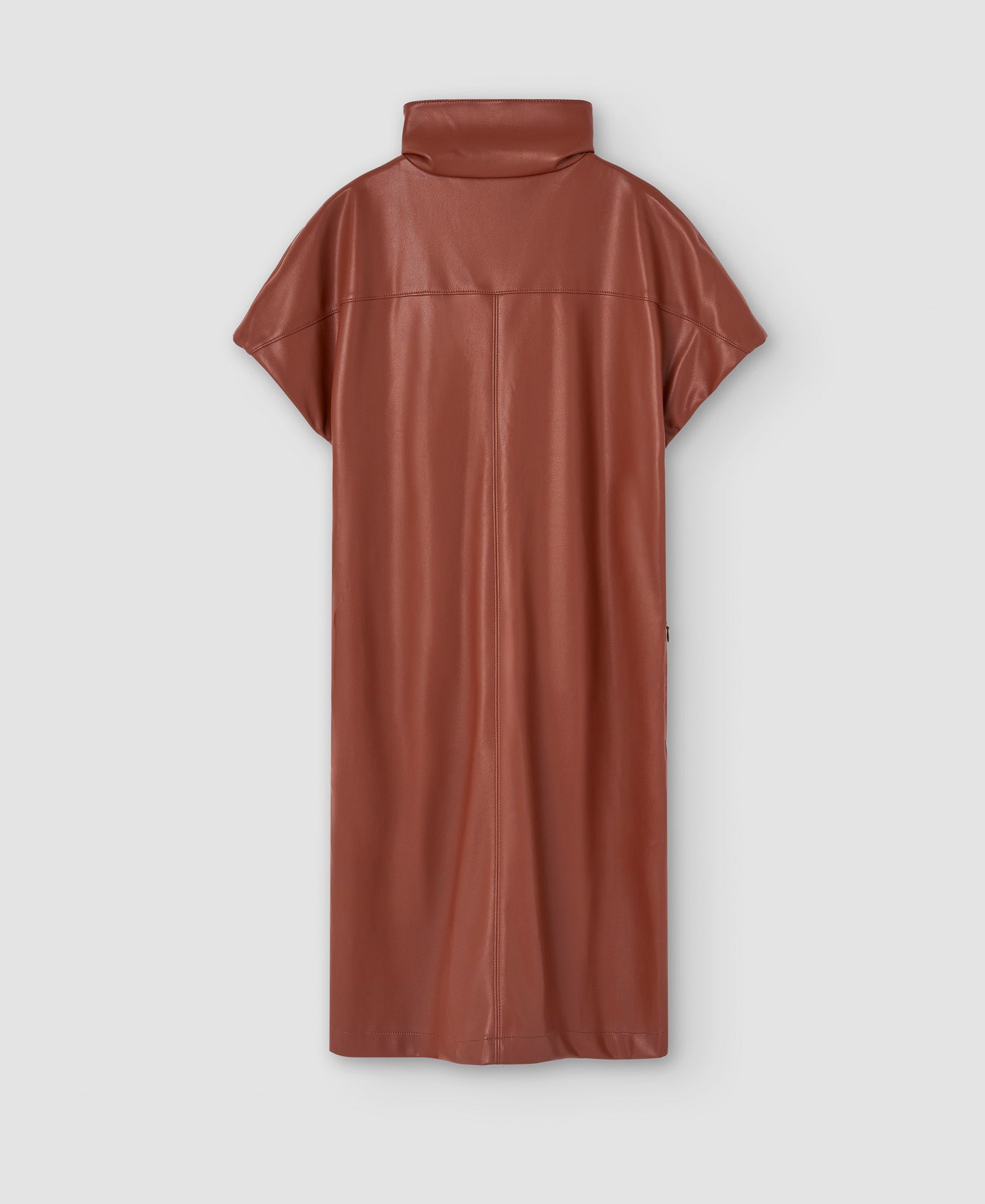 Women Dress | Camel Recycled Polyester Dress by Spanish designer Adolfo Dominguez