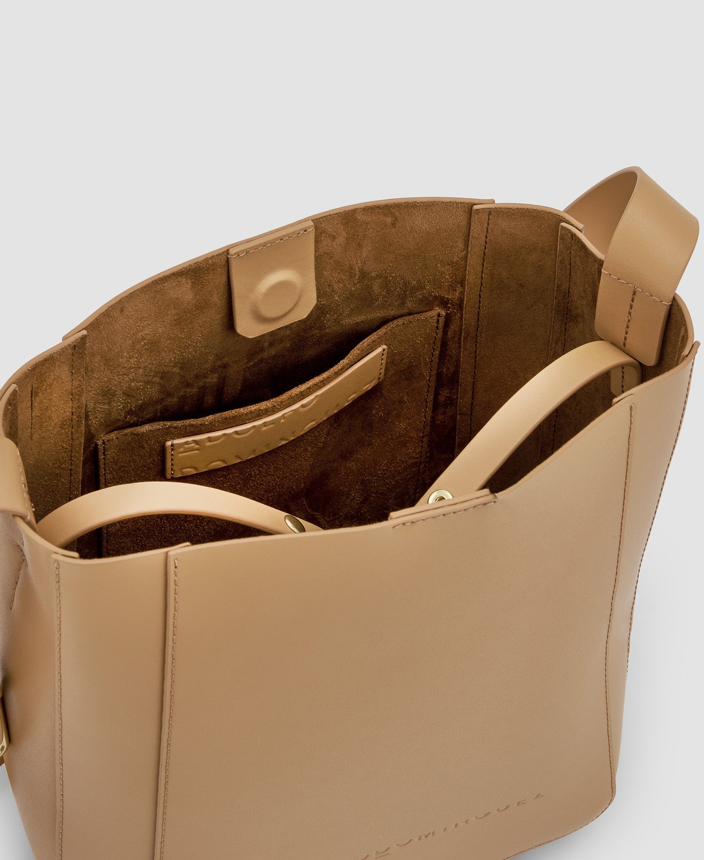 Women Leather Bag | Camel Vachetta Hobo Bag by Spanish designer Adolfo Dominguez