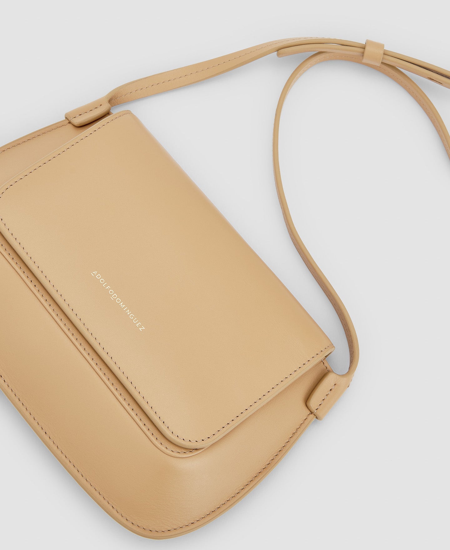 Women Wallet | Camel Vachetta Mini Bag by Spanish designer Adolfo Dominguez
