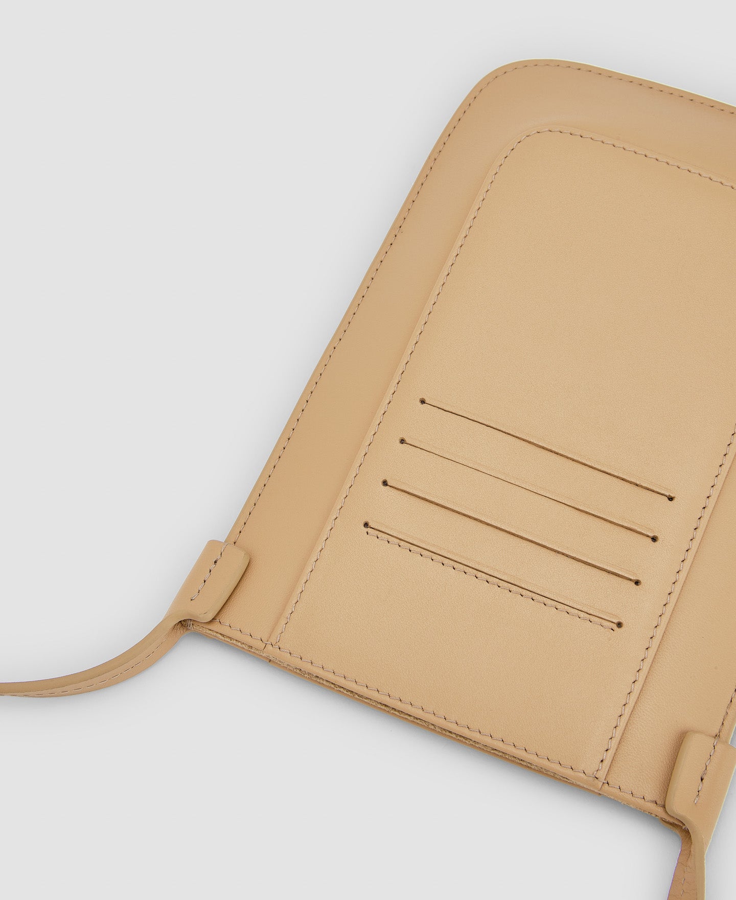 Women Wallet | Camel Vachetta Phone Bag by Spanish designer Adolfo Dominguez
