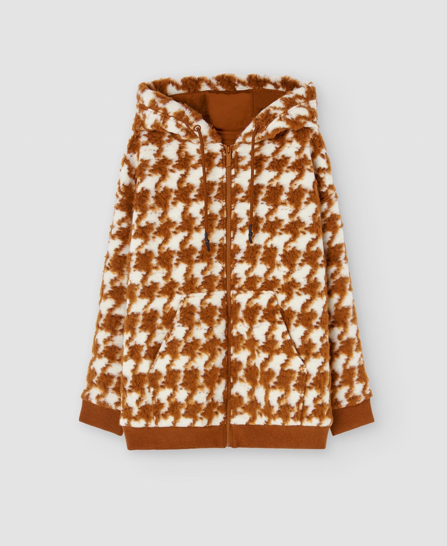 Women Jacket | Camel/Cream Jacket by Spanish designer Adolfo Dominguez