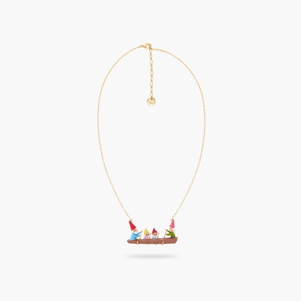 Canoeing Toadstool Family Statement Necklace | ascp3061