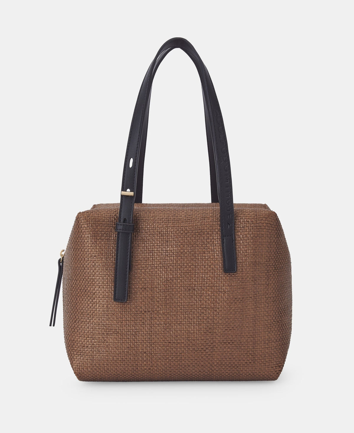 Women Bags | Caramel City Bag In Raffia Texture by Spanish designer Adolfo Dominguez
