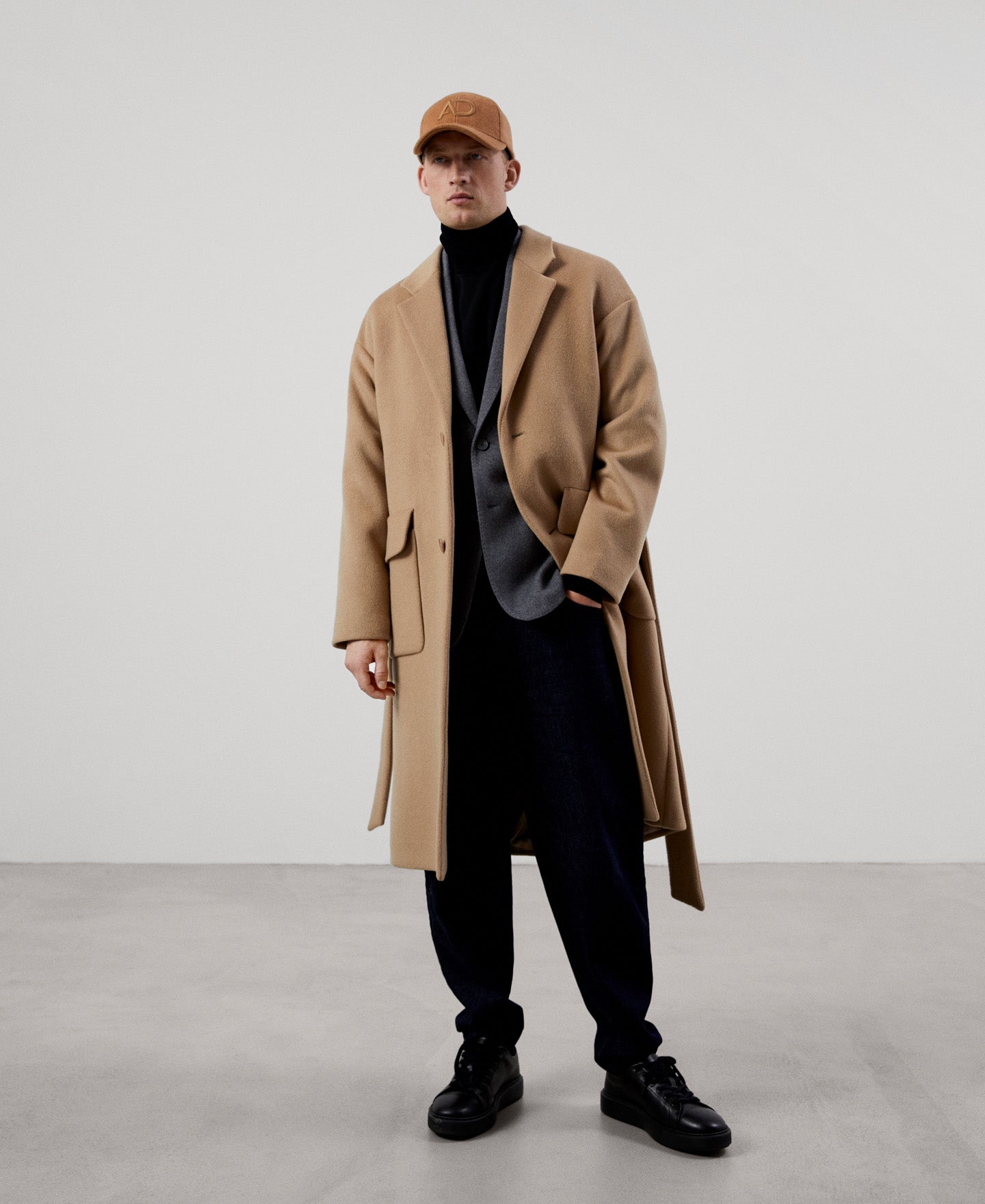 Men Structured Jacket | Charcoal Grey Jacket by Spanish designer Adolfo Dominguez