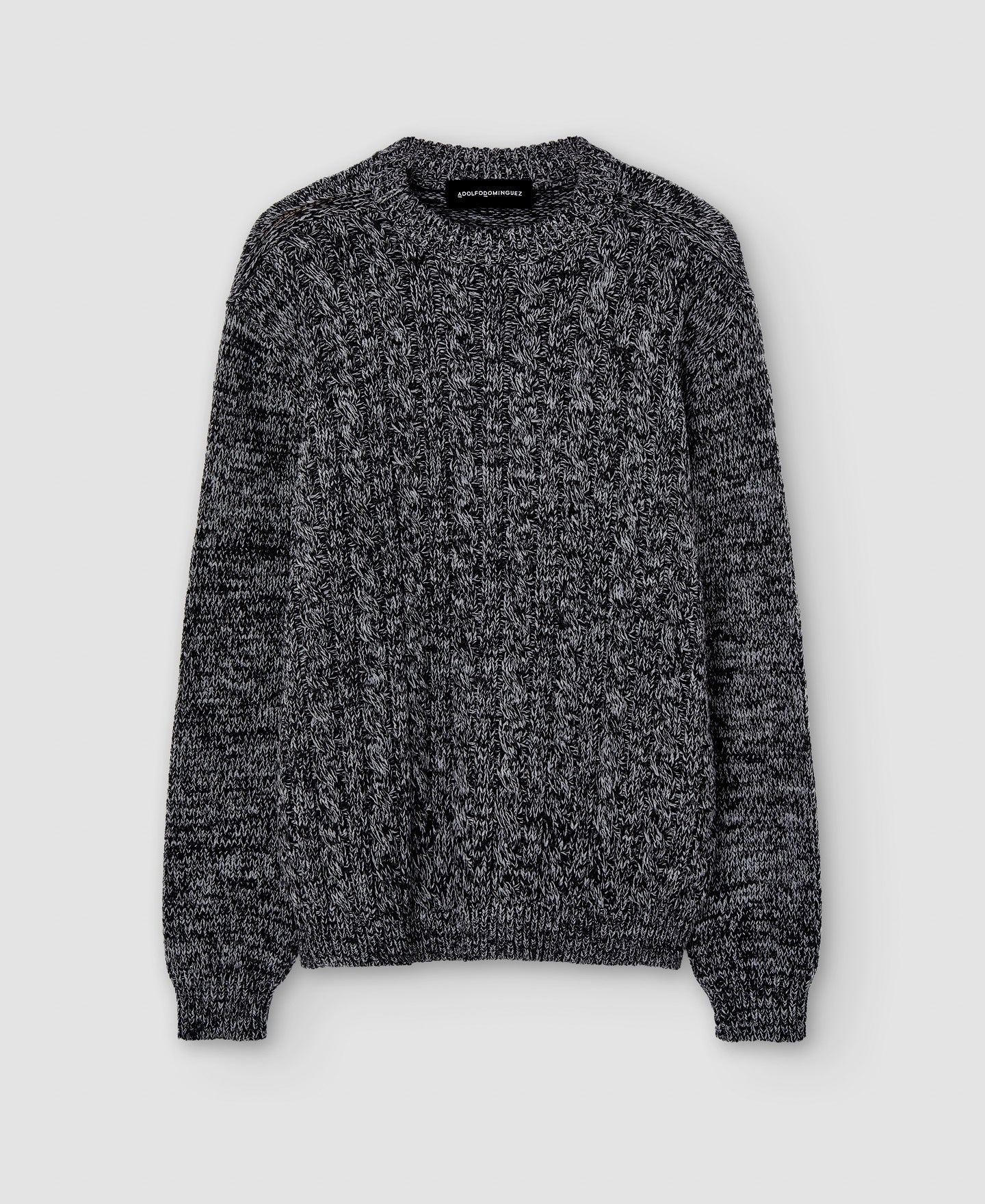 Men Jersey | Charcoal Grey/Ligh Sweater by Spanish designer Adolfo Dominguez