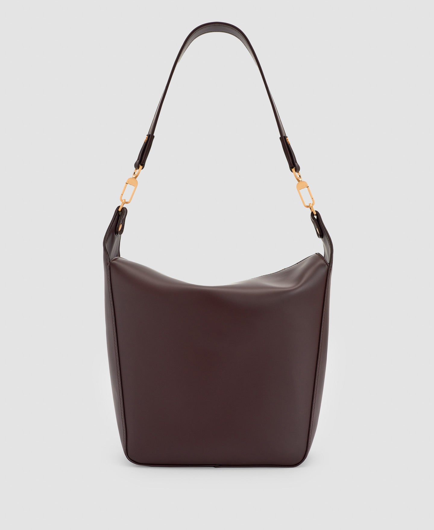 Women Bags | Chocolate Recycled Material Hobo by Spanish designer Adolfo Dominguez