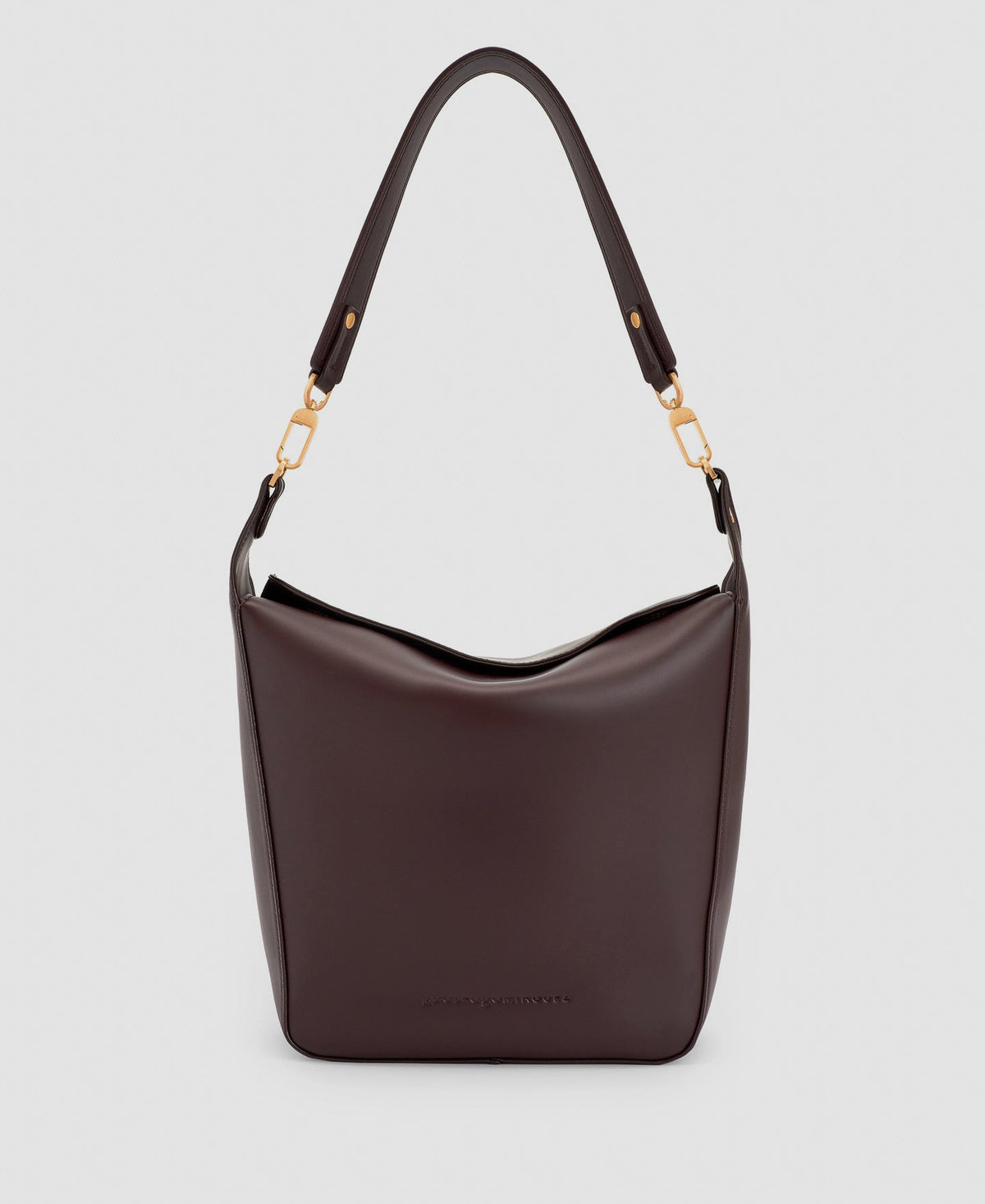 Women Bags | Chocolate Recycled Material Hobo by Spanish designer Adolfo Dominguez