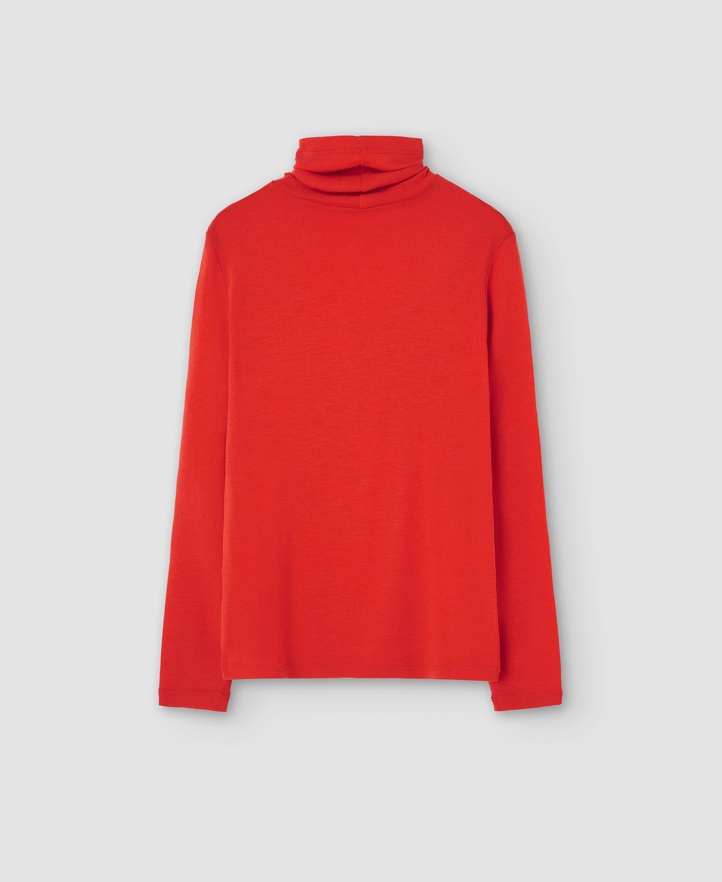 Women Long-Sleeve T-Shirt | Coral Merino Wool Long Sleeve T-Shirt by Spanish designer Adolfo Dominguez