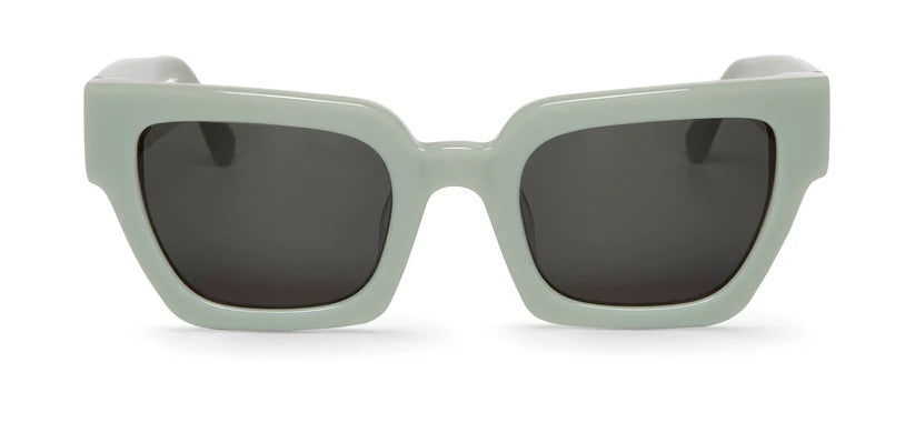 Mint coloured square sunglasses