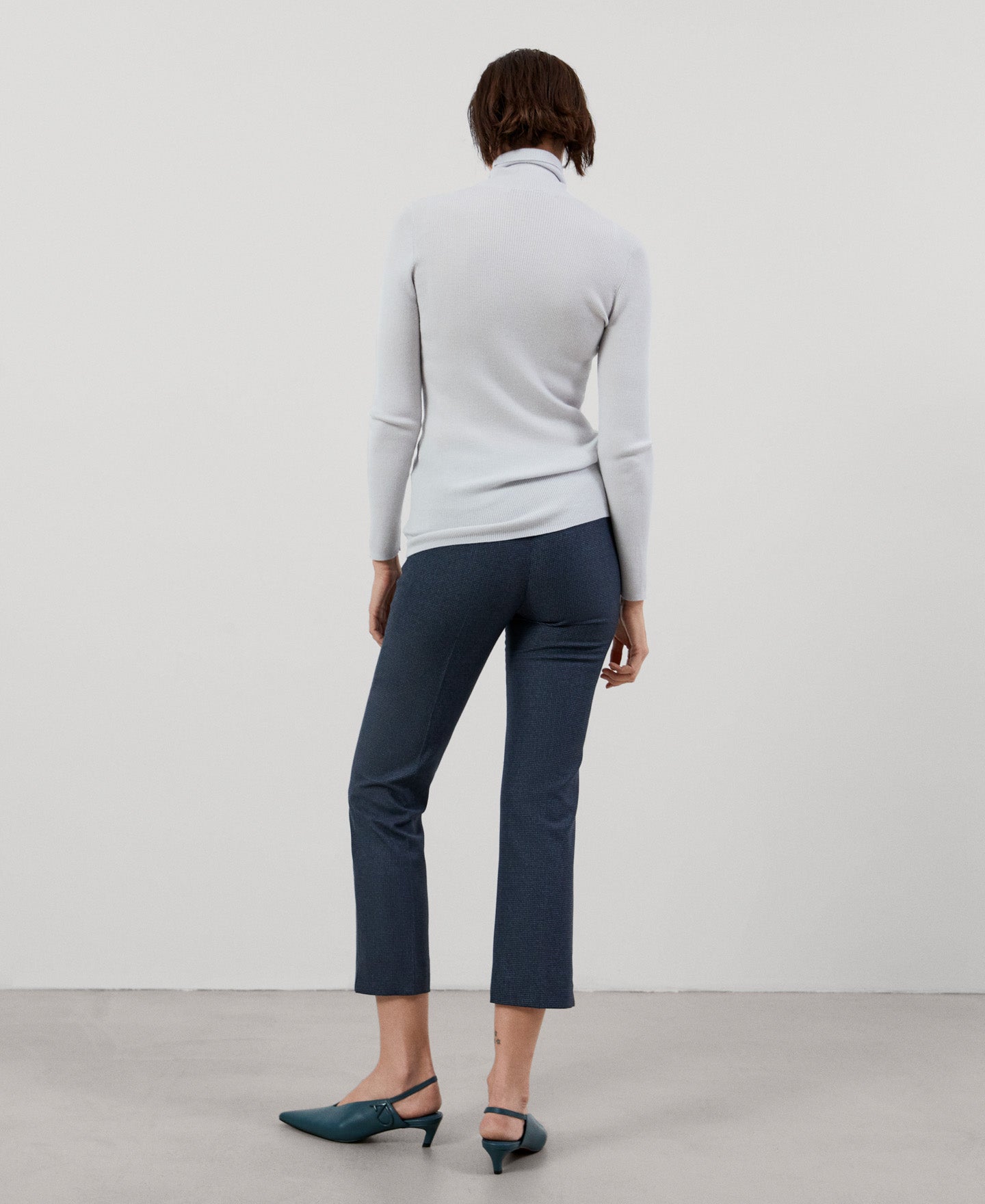 Women Trousers | Dark Blue Trousers by Spanish designer Adolfo Dominguez