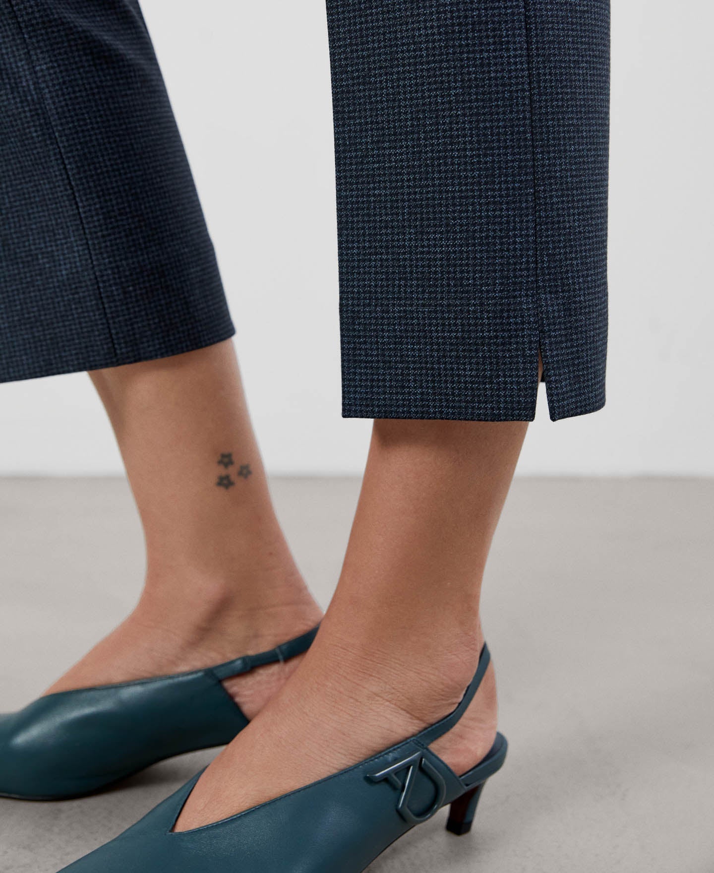 Women Trousers | Dark Blue Trousers by Spanish designer Adolfo Dominguez