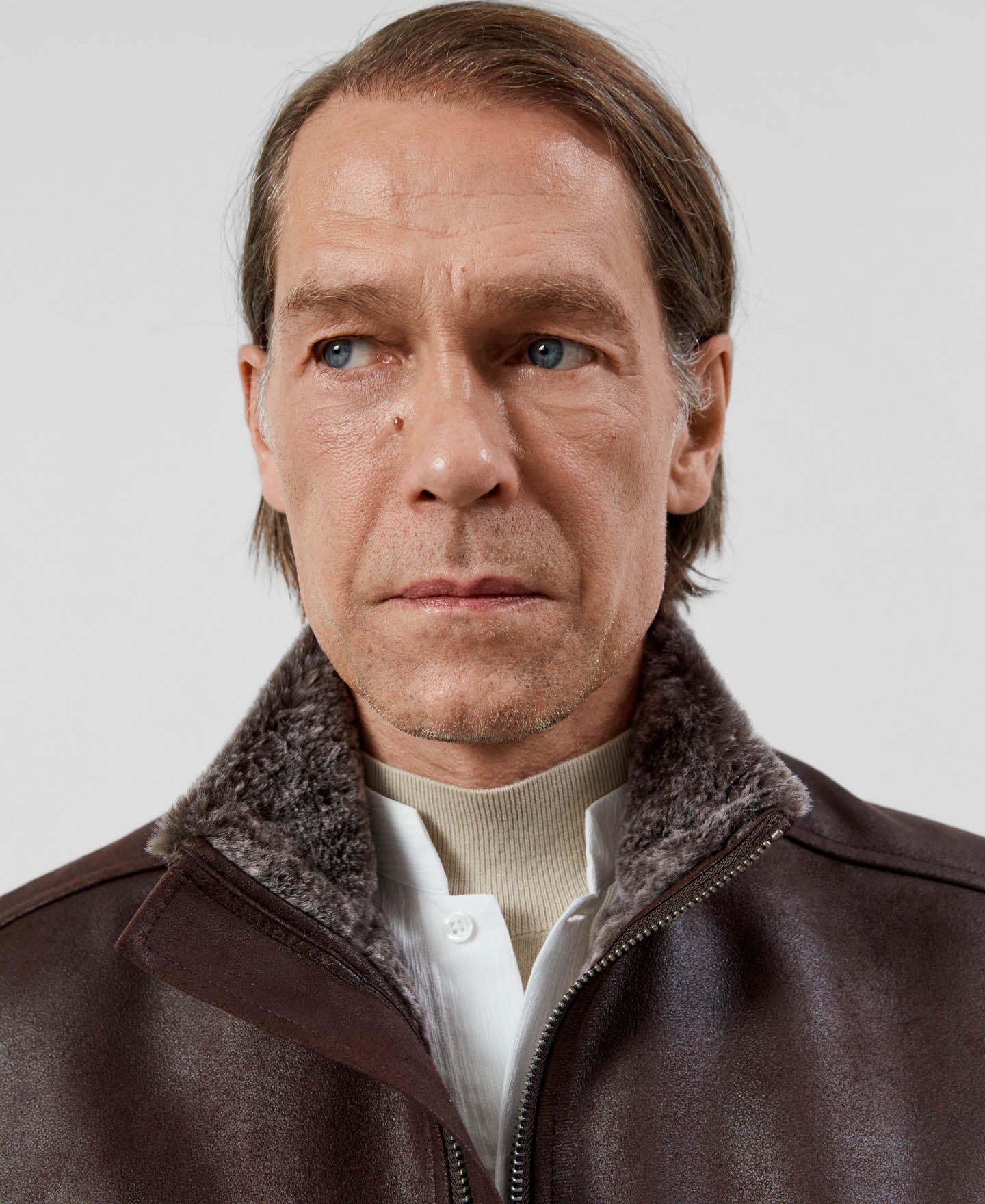 Men Ecoleather | Dark Brown Jacket by Spanish designer Adolfo Dominguez