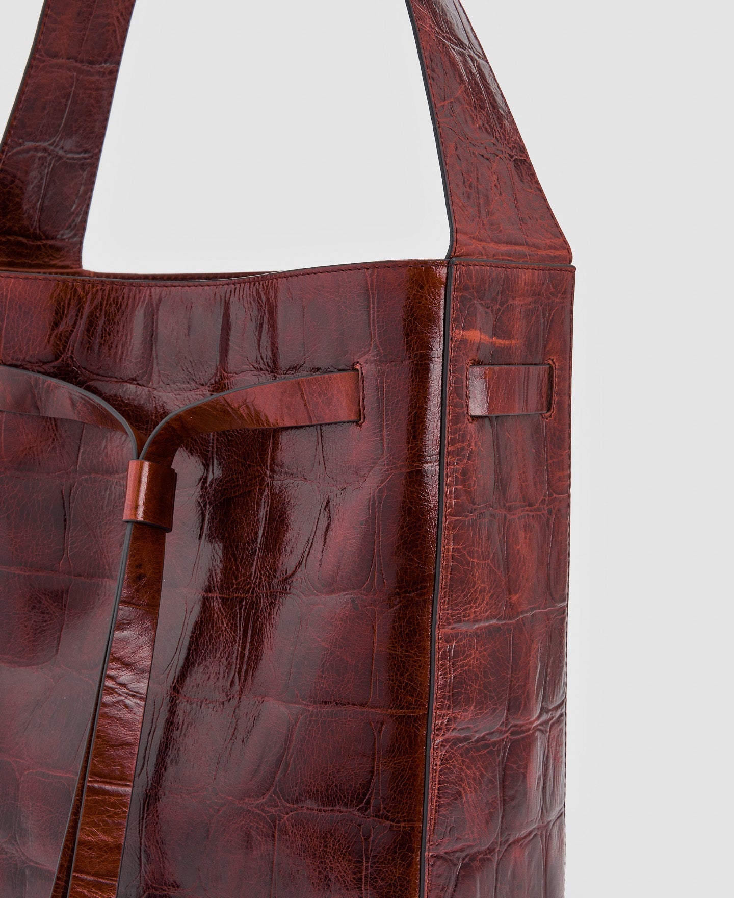 Women Leather Bag | Dark Brown Leather Hobo Bag by Spanish designer Adolfo Dominguez