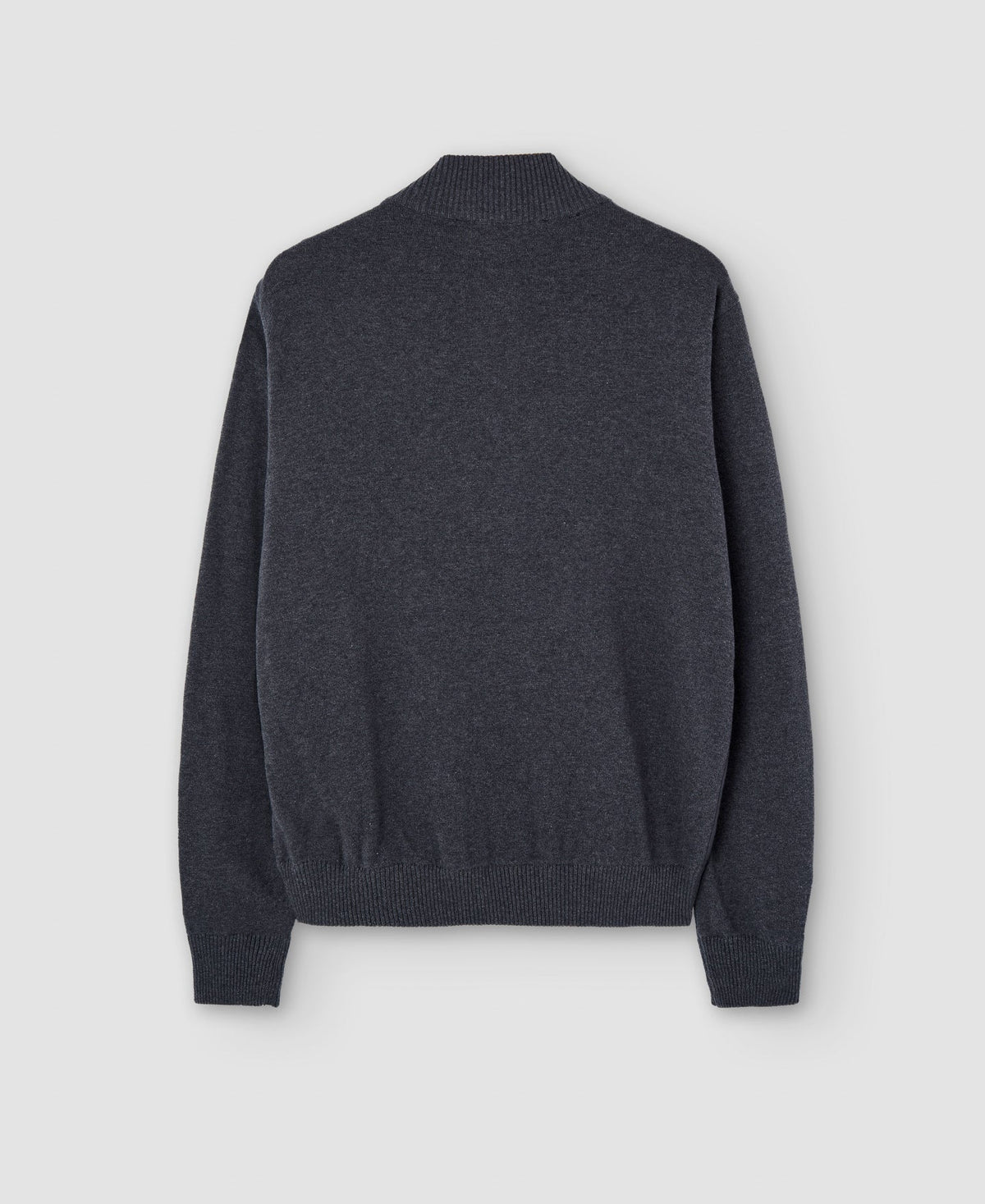 Men Knit Jacket | Dark Grey Cardigan by Spanish designer Adolfo Dominguez