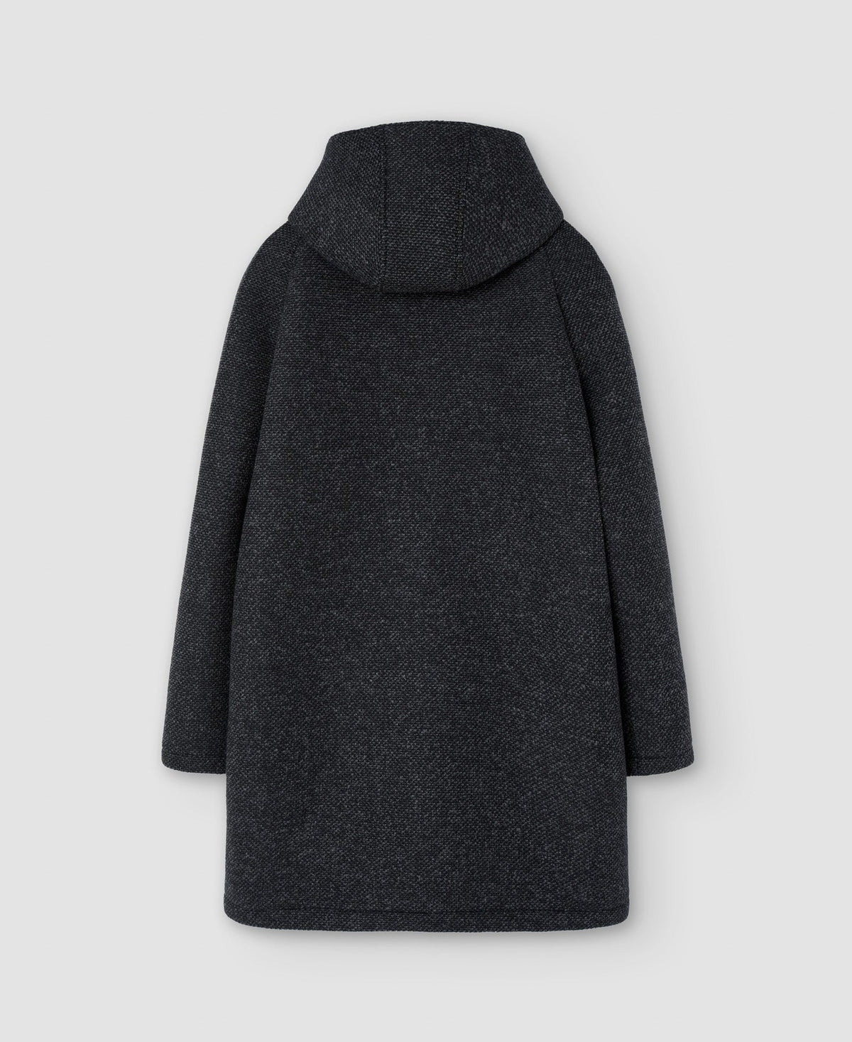 Men Long Jacket | Dark Grey Mens Coat by Spanish designer Adolfo Dominguez