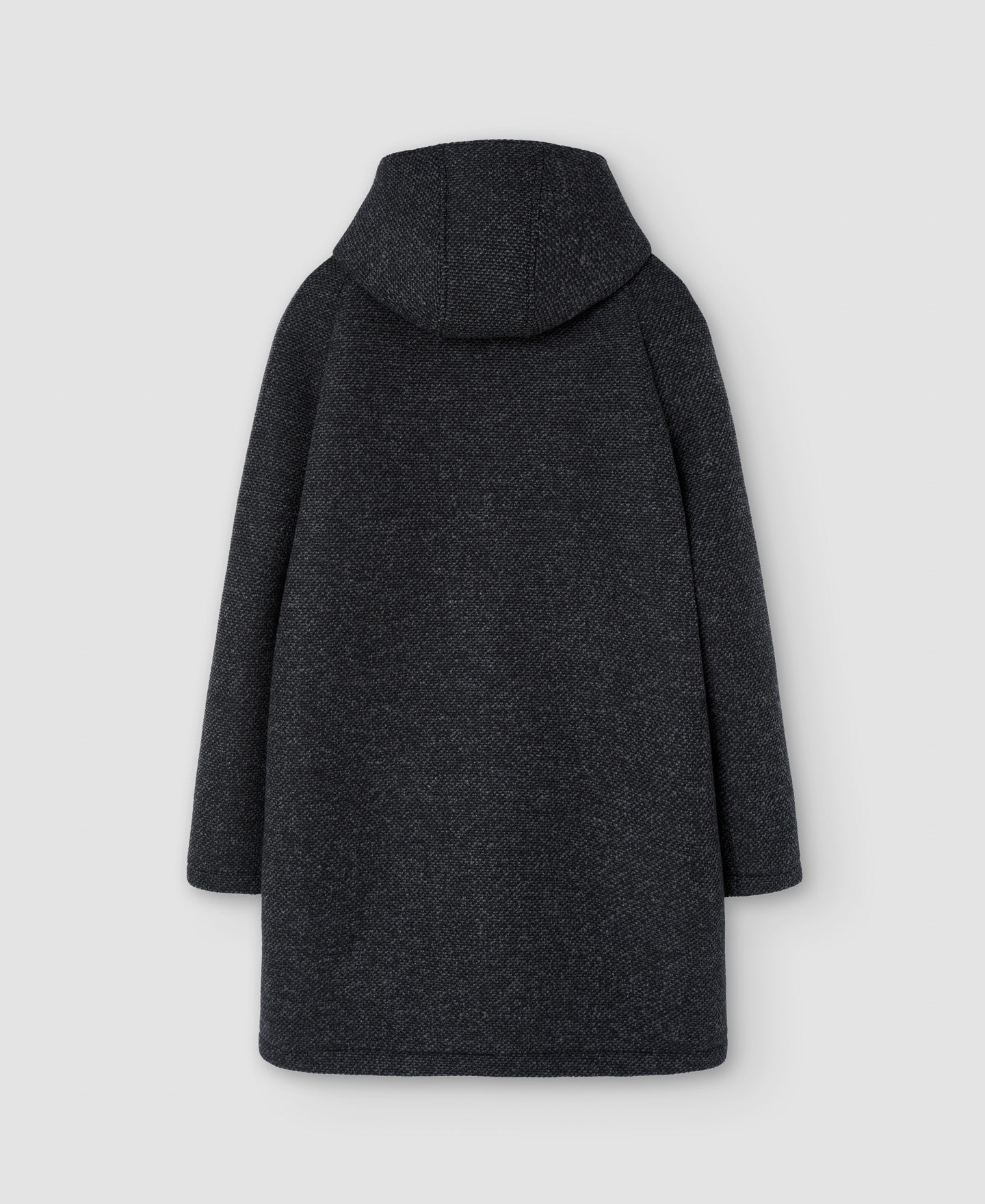 Men Long Jacket | Dark Grey Mens Coat by Spanish designer Adolfo Dominguez