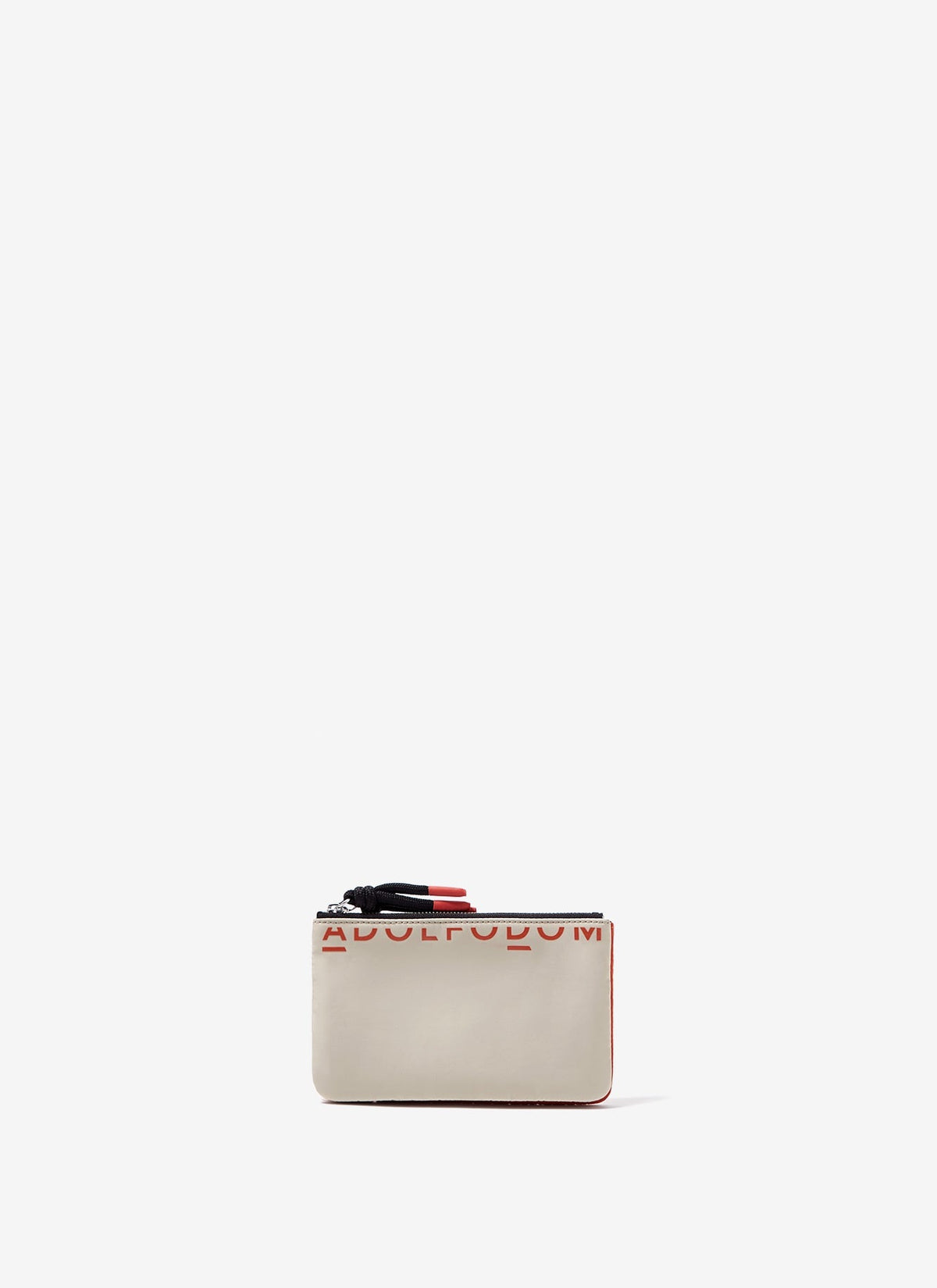 Men Wallet | Dark Orange/Creme Nylon Wallet by Spanish designer Adolfo Dominguez