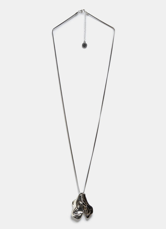 Women Necklace | Double Two-Toned Chain Neck by Spanish designer Adolfo Dominguez