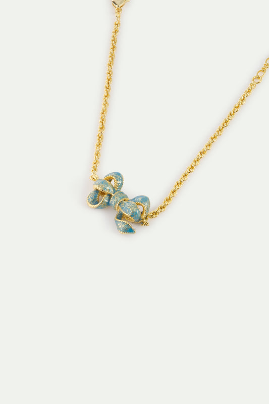 Blue And Gold Ribbon Bracelet alternate view