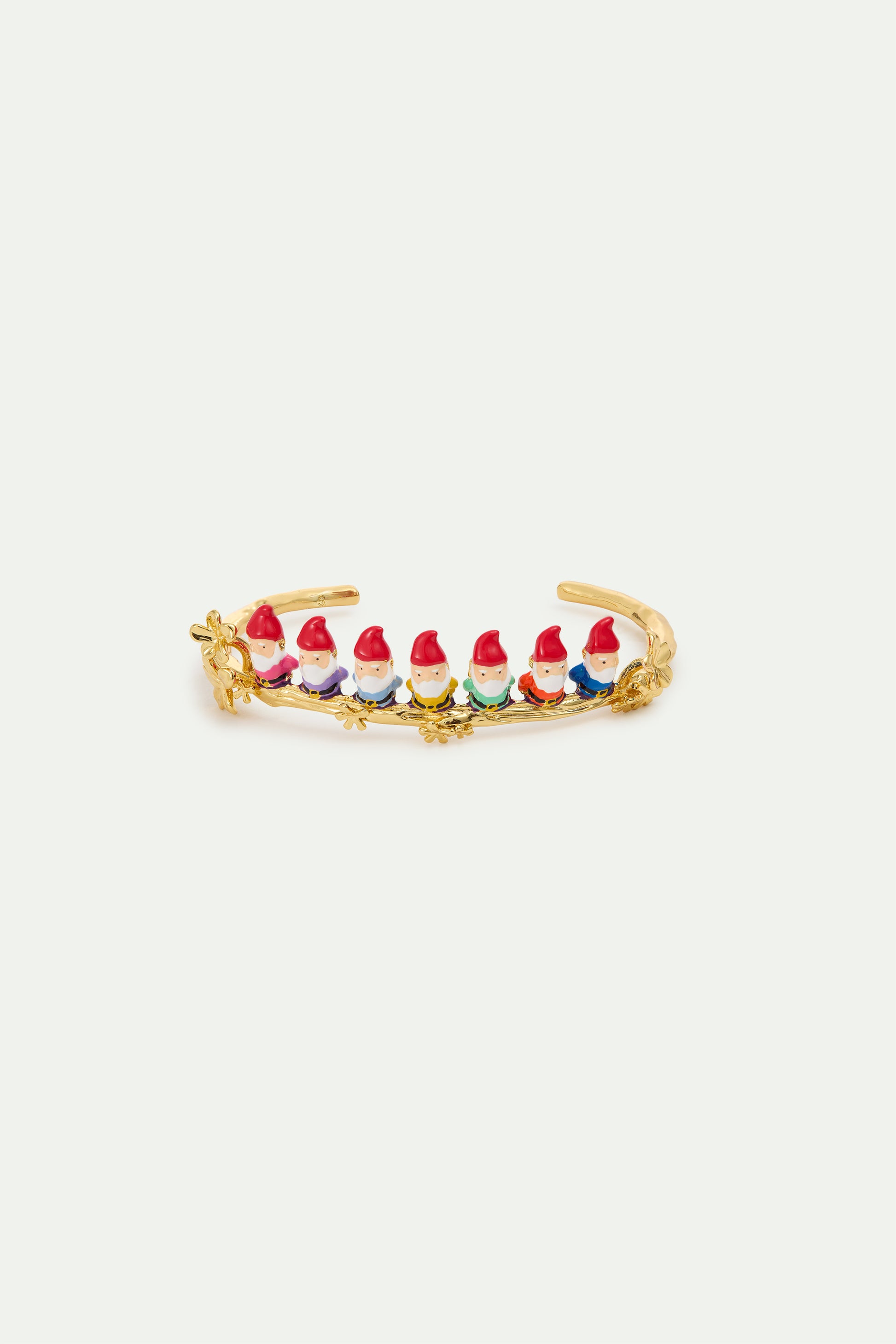 Seven Dwarves And Gold Flower Cuff Bracelet size S alternate view