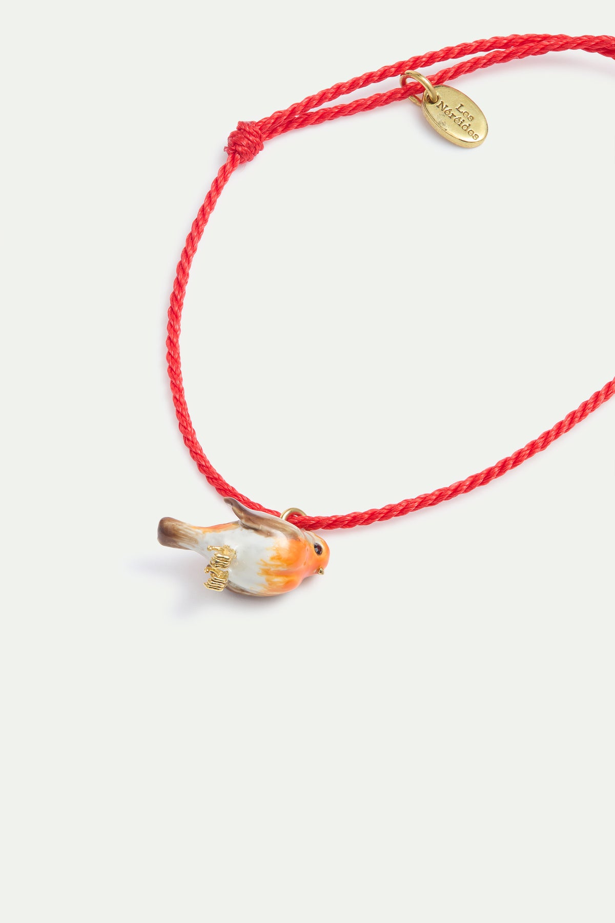 Pink Cord Robin Bracelet alternate view
