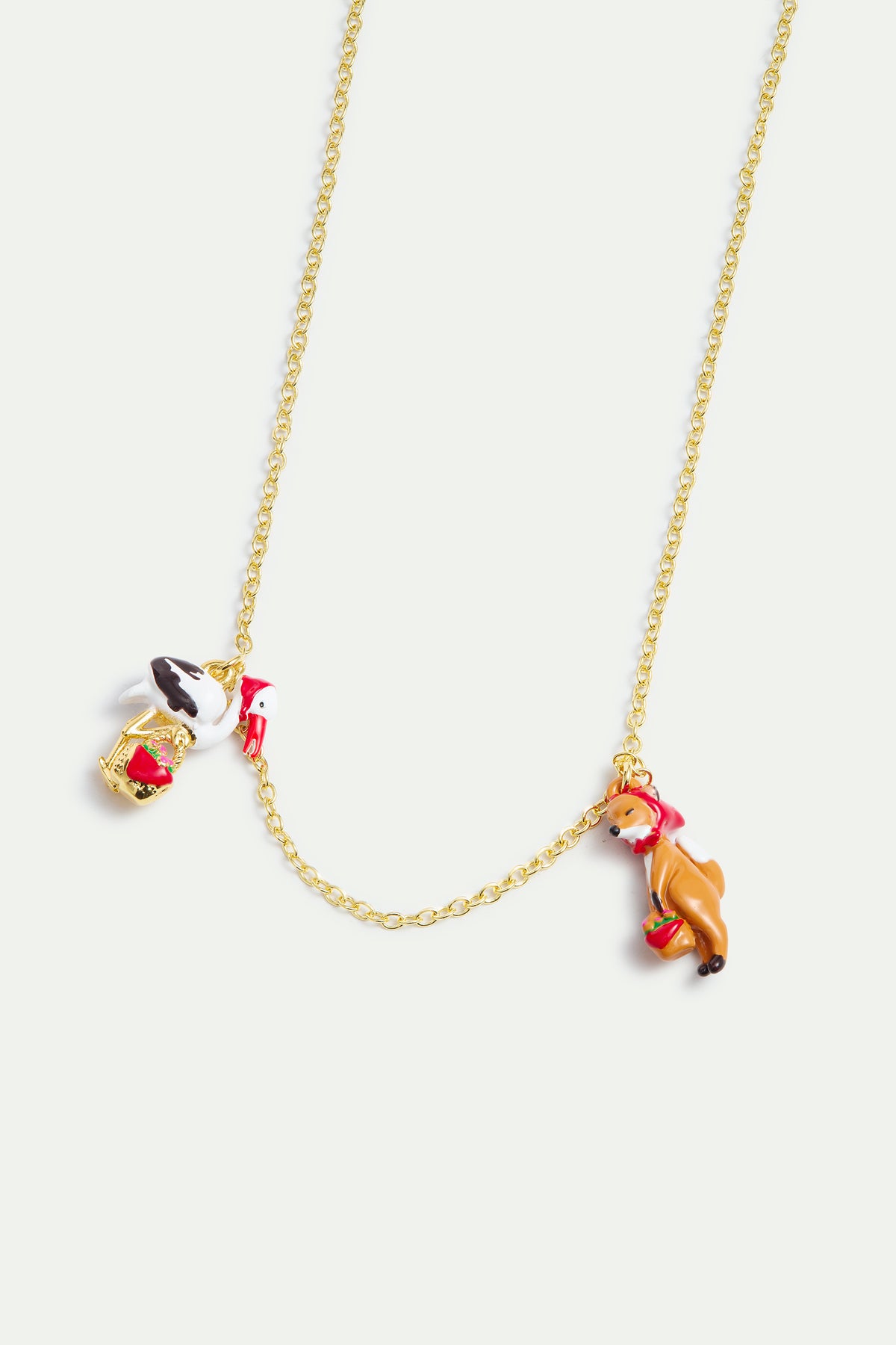 The Fox And The Stork Fine Necklace alternate view