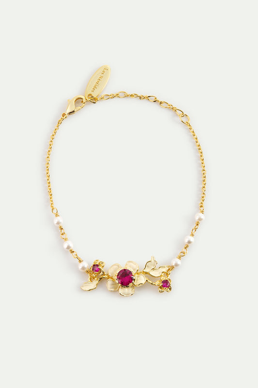 Gold Anemone Bracelet front view
