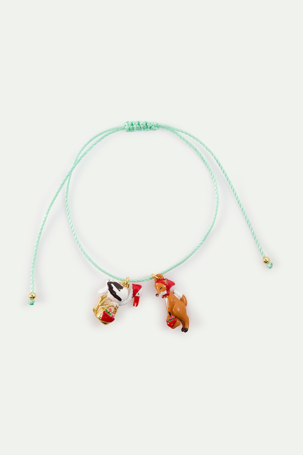 The Fox And The Stork Green Bracelet front view