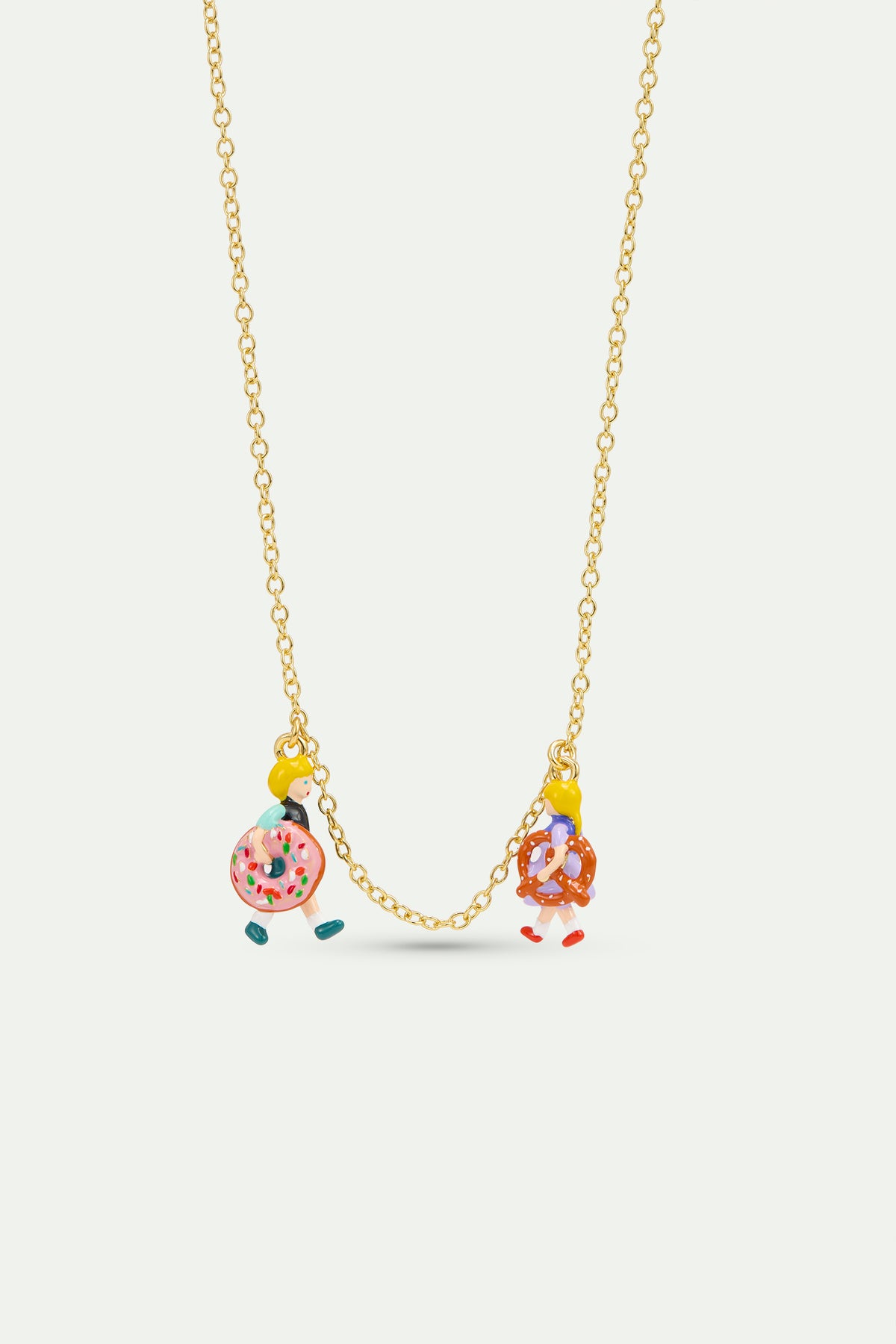 Hansel And Gretel Pink Necklace front view
