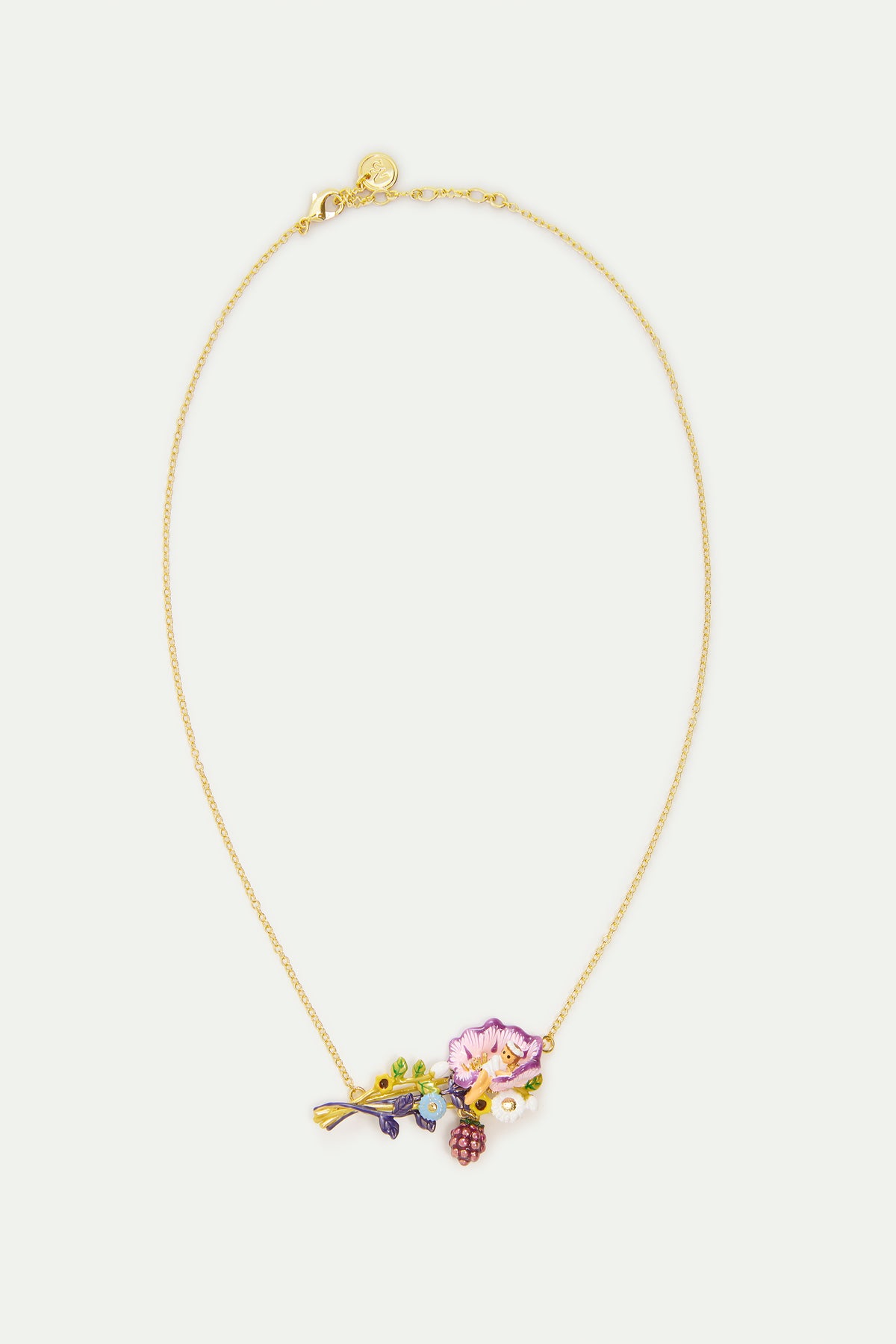 Flower Bouquet And Thumbelina Necklace detail view