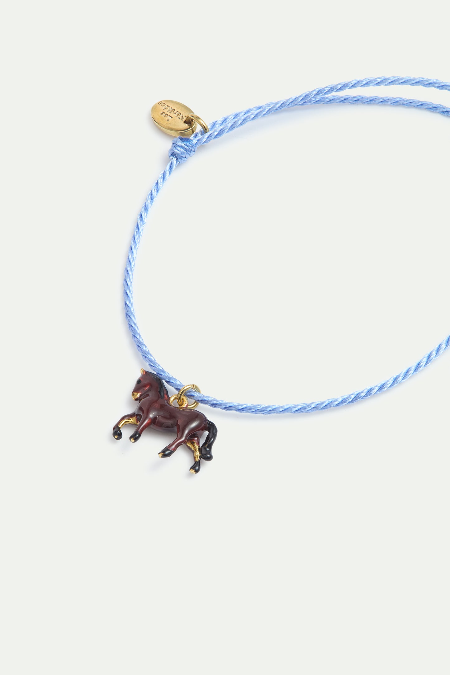 Blue Cord Horse Bracelet alternate view