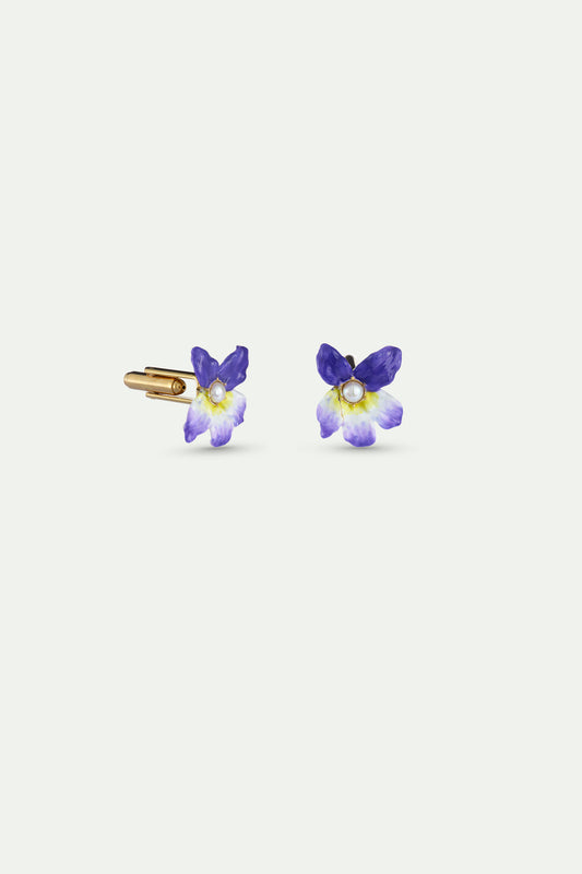 Violet And Cultured Pearl Cufflinks alternate view