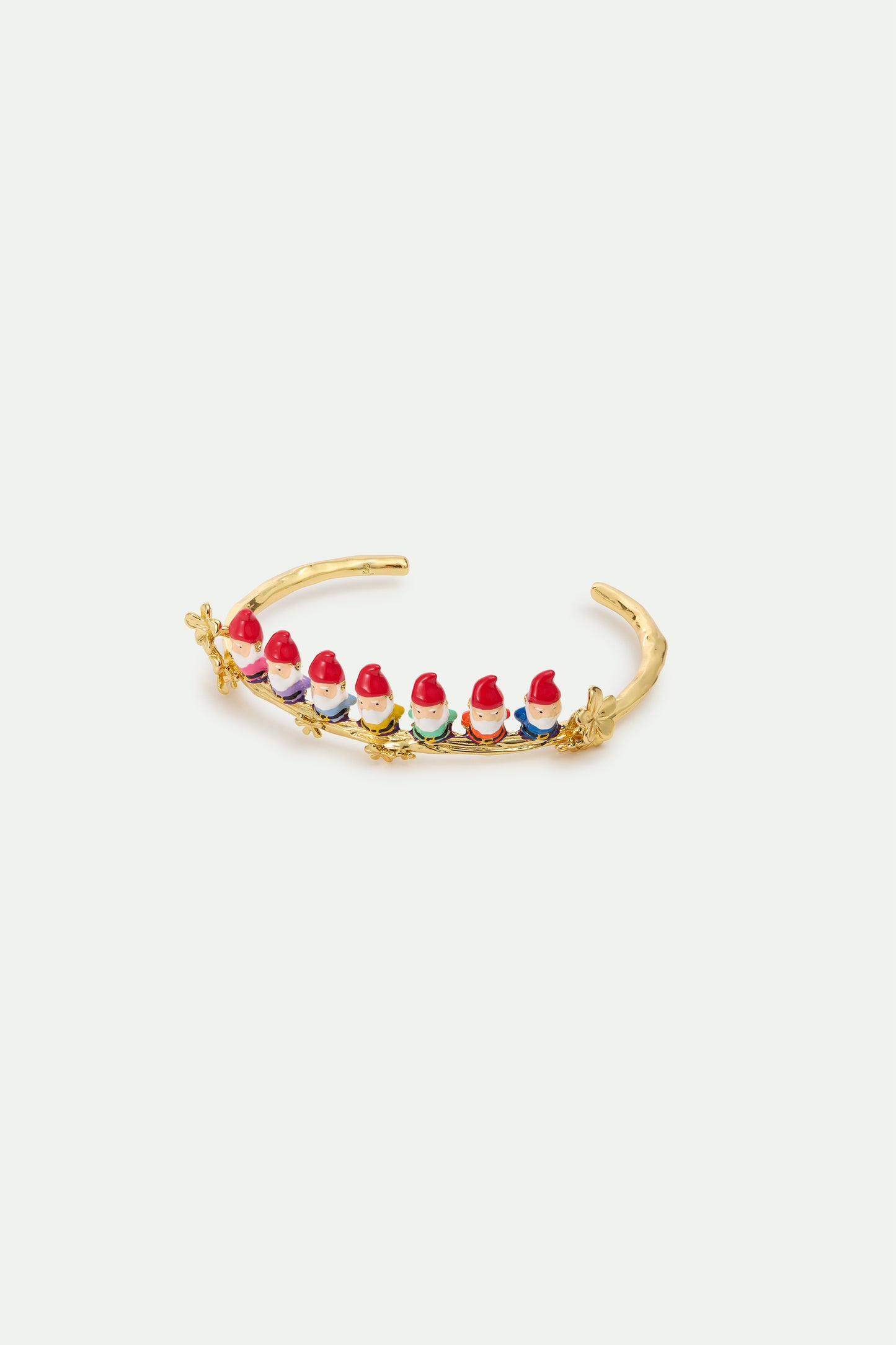 Seven Dwarves And Gold Flower Cuff Bracelet size S view