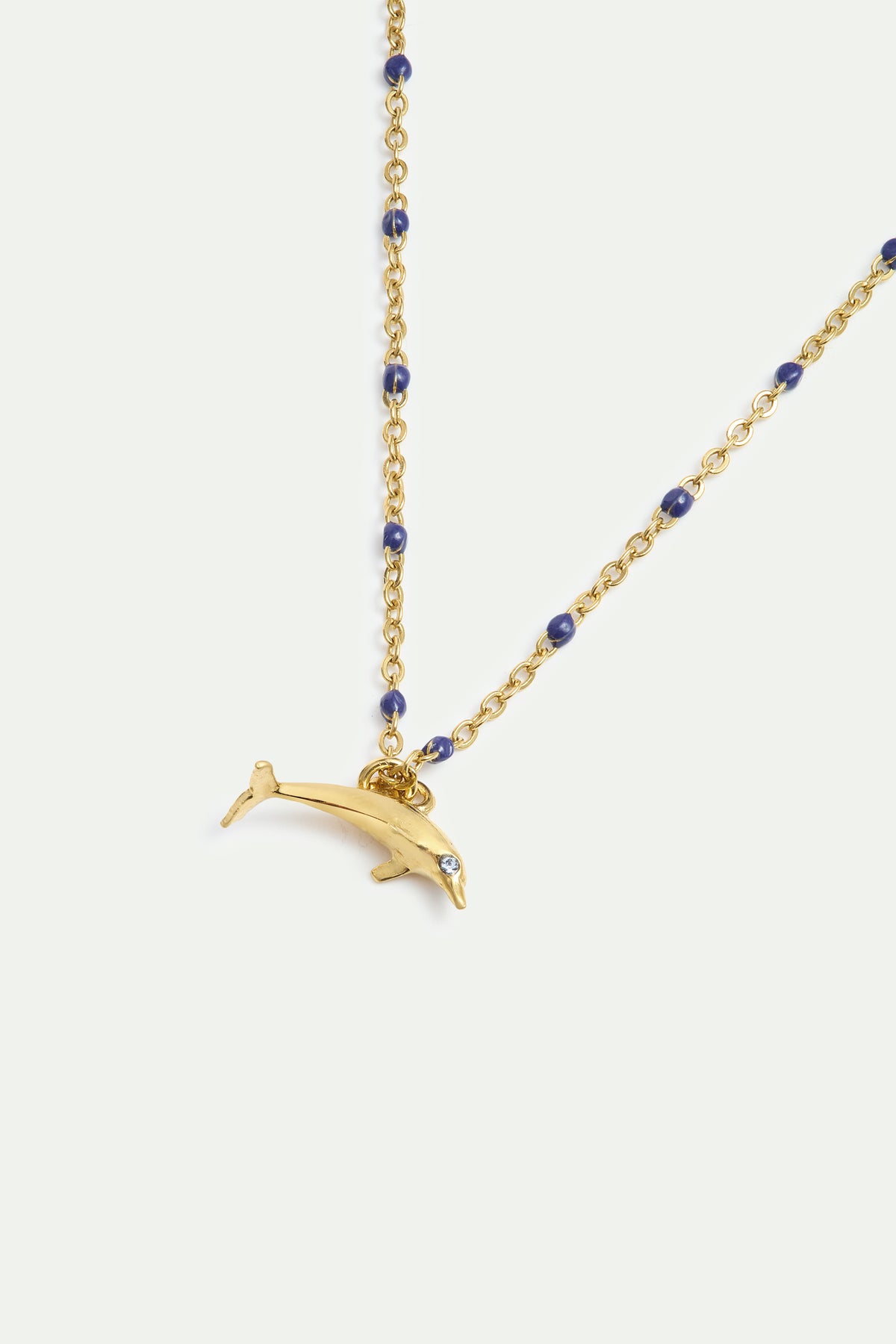 Gold Dolphin Pendant Bracelet alternate view